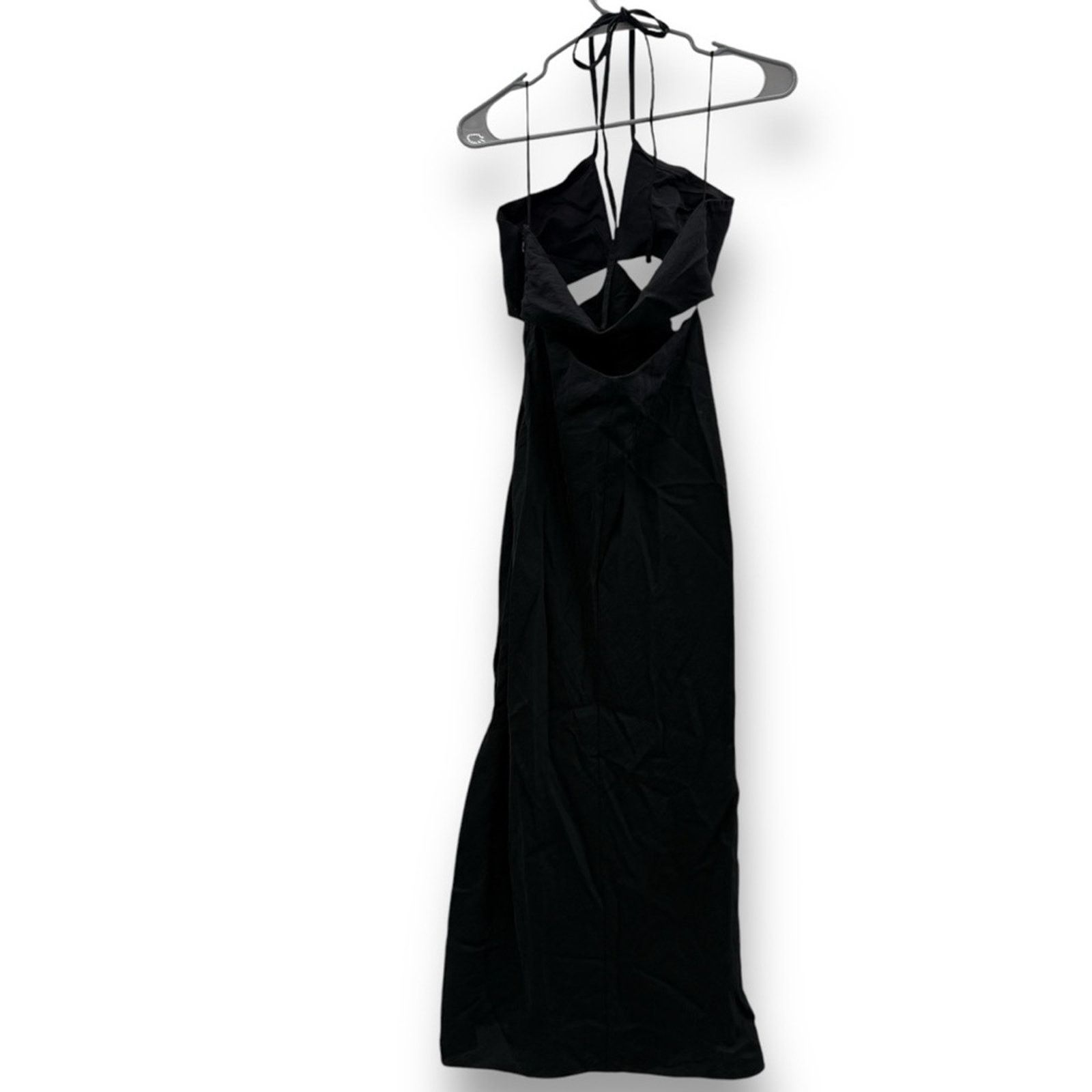 Other Marina Moscone Shipwrecked Cutaway Black Halter Midi Dress Size M / US 6-8 / IT 42-44 - 7 Thumbnail