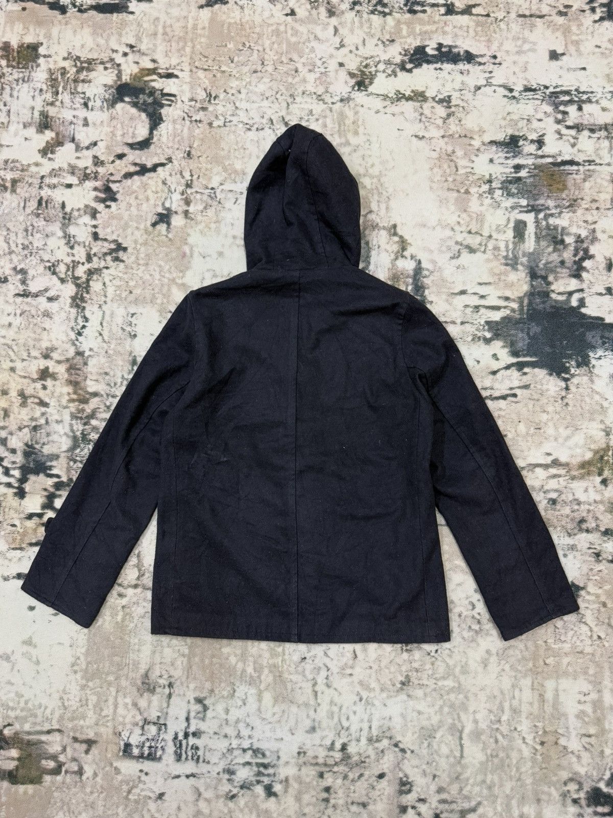 Japanese Brand Vintage Fatigues Fleece Sherpa Hoodie Wool Duffle Jacket Size US M / EU 48-50 / 2 - 14 Thumbnail