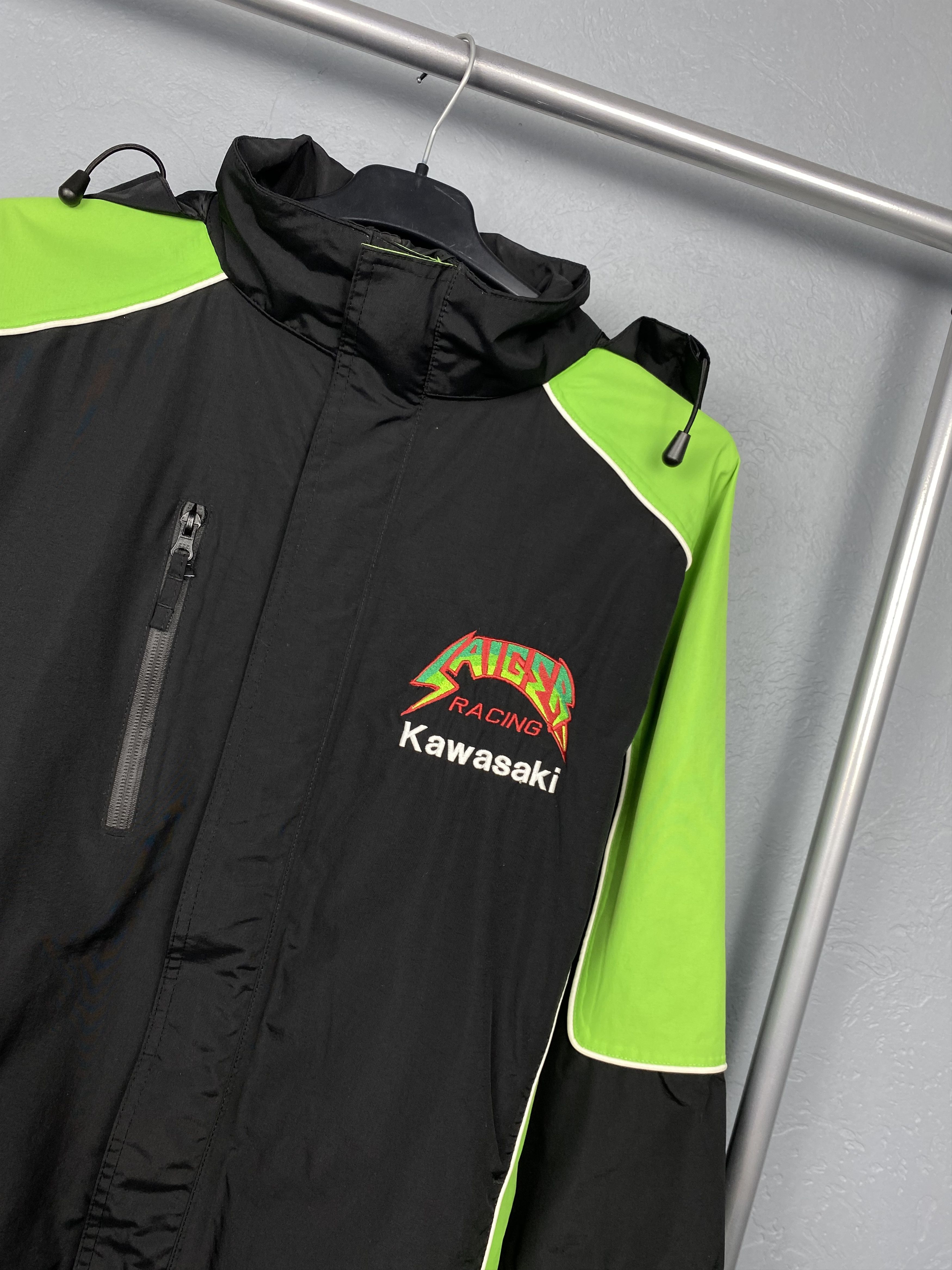 Japanese Brand Kawasaki Team Vintage Japanese Saiger Moto Racing Jacket Y2K Size US L / EU 52-54 / 3 - 2 Thumbnail