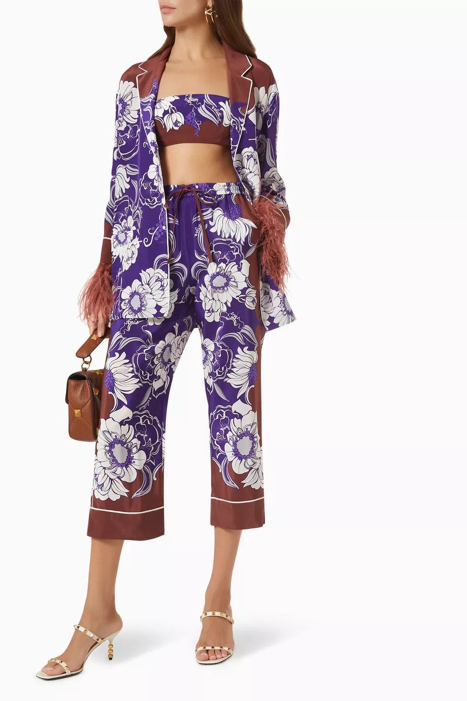 Valentino o1y0326 Floral-Print Shirt in Multicolor Size XS / US 0-2 / IT 36-38 - 4 Thumbnail