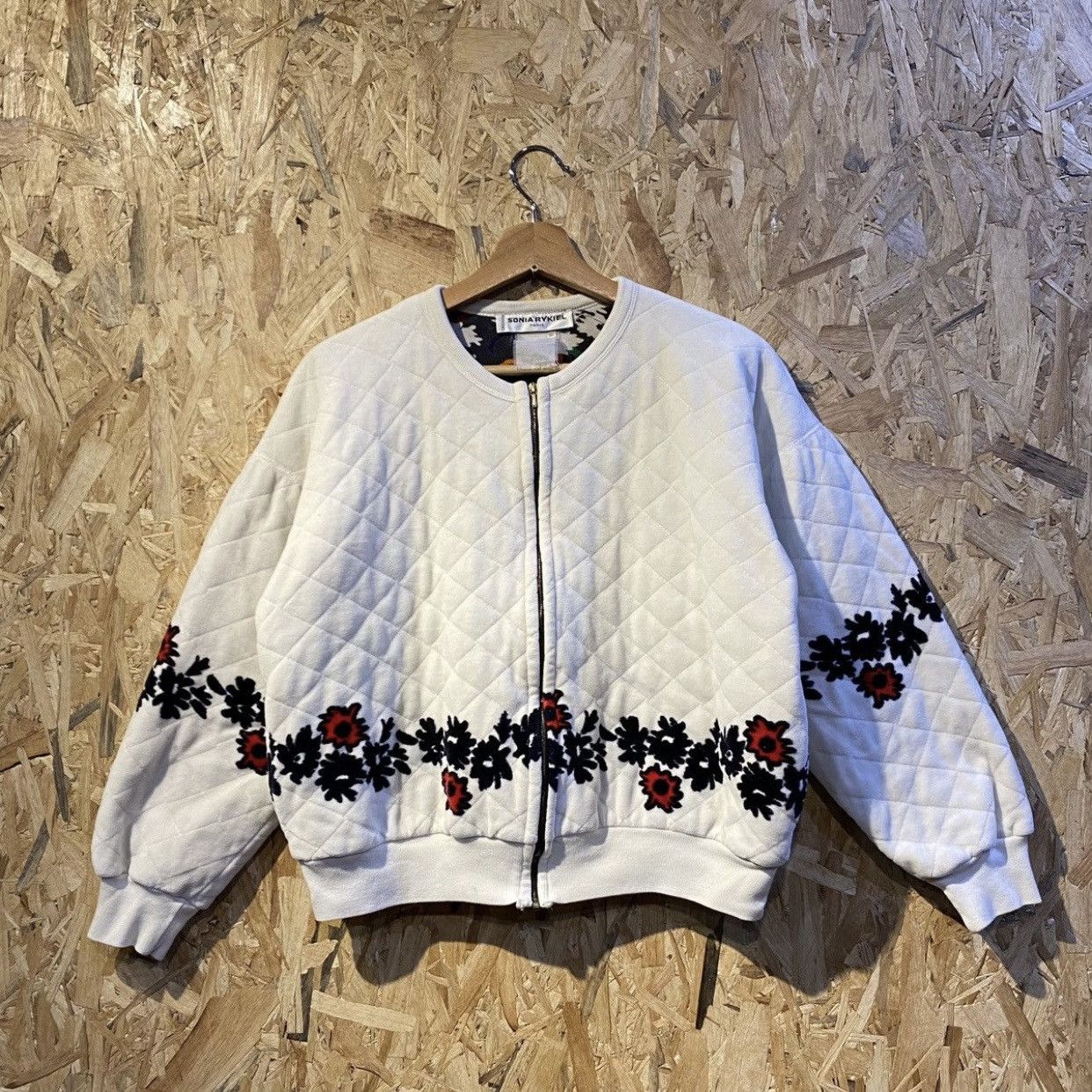 Sonia Rykiel Vintage Sonia Rykiel White 90’s Floral Jackets Size M / US 6-8 / IT 42-44 - 1 Thumbnail