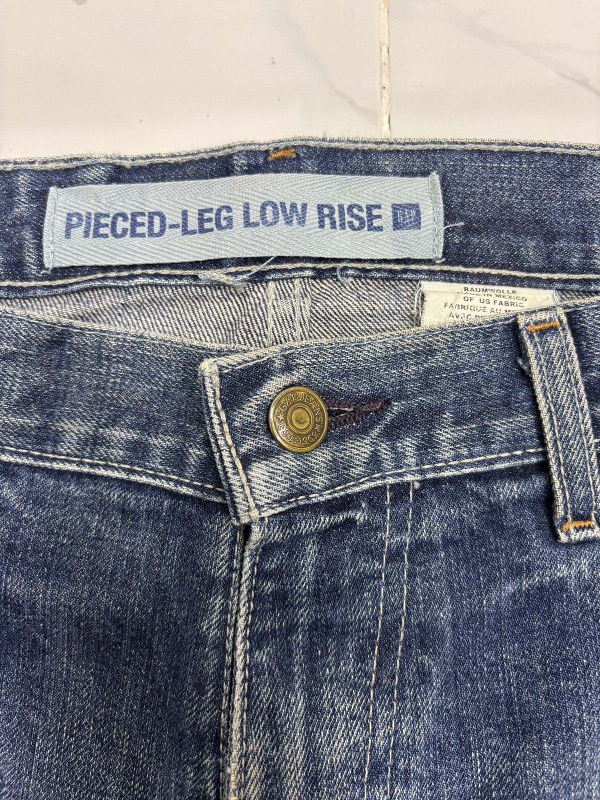 If Six Was Nine × Japanese Brand × Le Grande Bleu (L.G.B.) GAP PIECED LEG LOW RISE DENIM JEANS Size US 32 / EU 48 - 9 Thumbnail