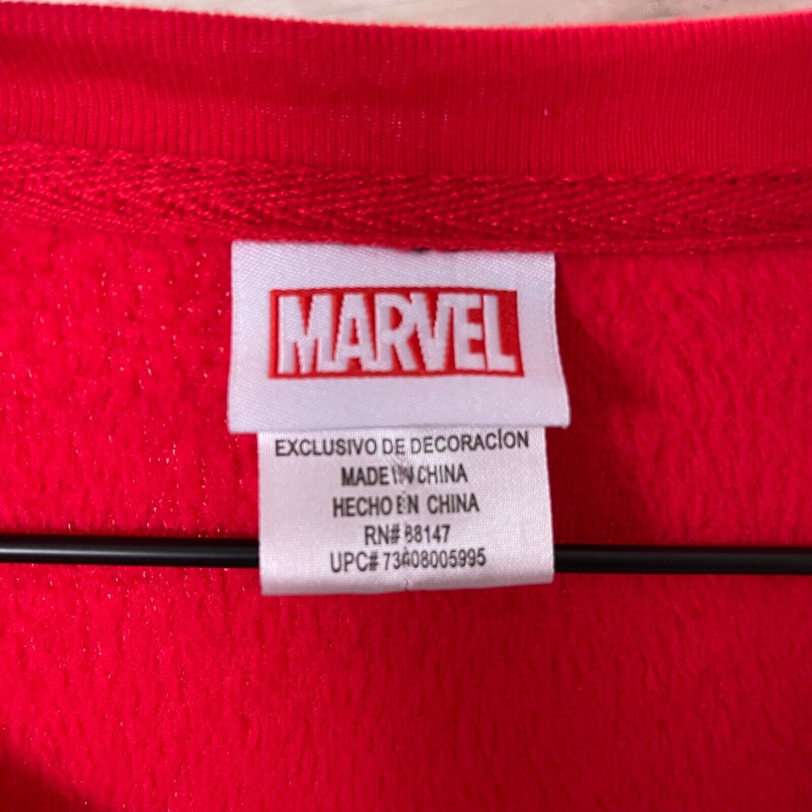 Marvel Comics Spiderman Plush Fair Isle Holiday Sweater Red Womens Large Size L / US 10 / IT 46 - 6 Thumbnail