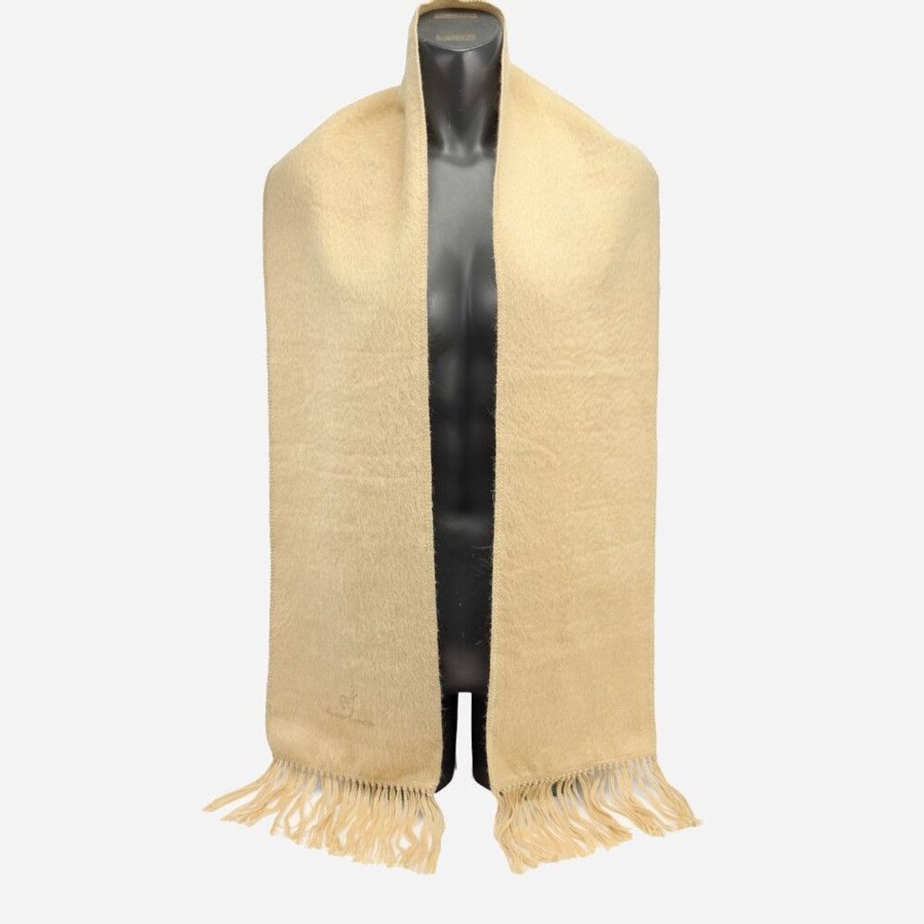 Other ALPACA CAMARGO 100% Alpaca Wool Beige Super Soft Scarf Size ONE SIZE - 2 Thumbnail