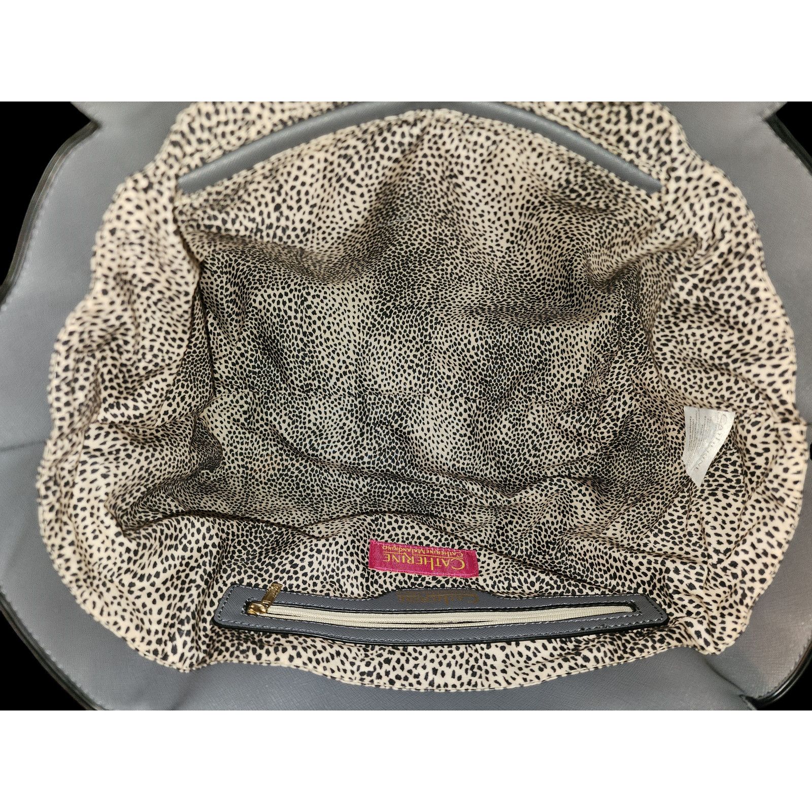 Other Catherine Malandrino Gray Large Satchel Women's Handbag Size ONE SIZE - 3 Thumbnail