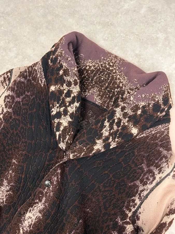 Roberto Cavalli 2000s Roberto Cavalli Brown Leopard Gradient Cardigan Size L / US 10 / IT 46 - 5 Thumbnail