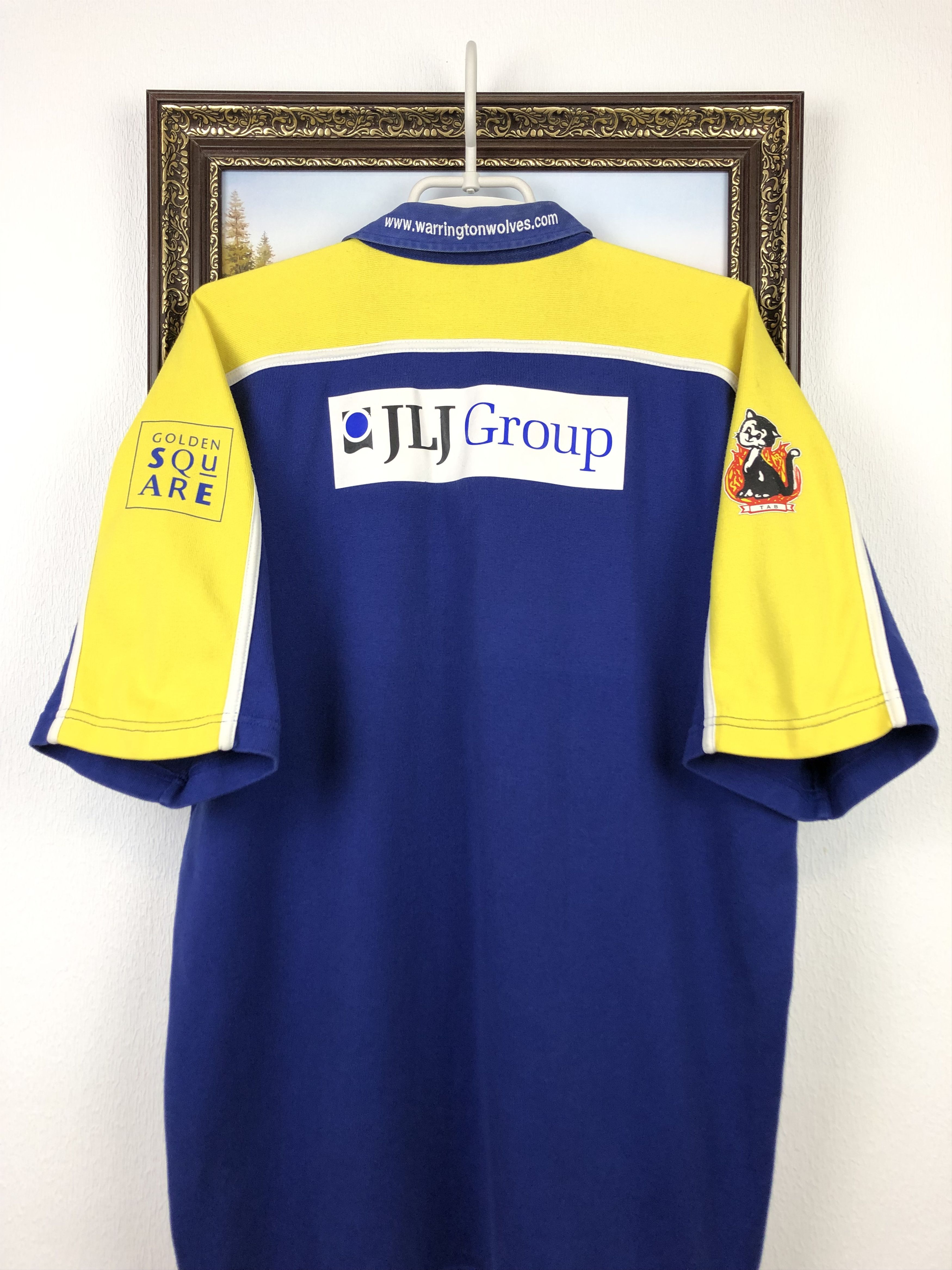 Canterbury of New Zealand Vintage 90's Canterbury Warrington Wolves Rugby Shirt Jersey Size US L / EU 52-54 / 3 - 8 Thumbnail