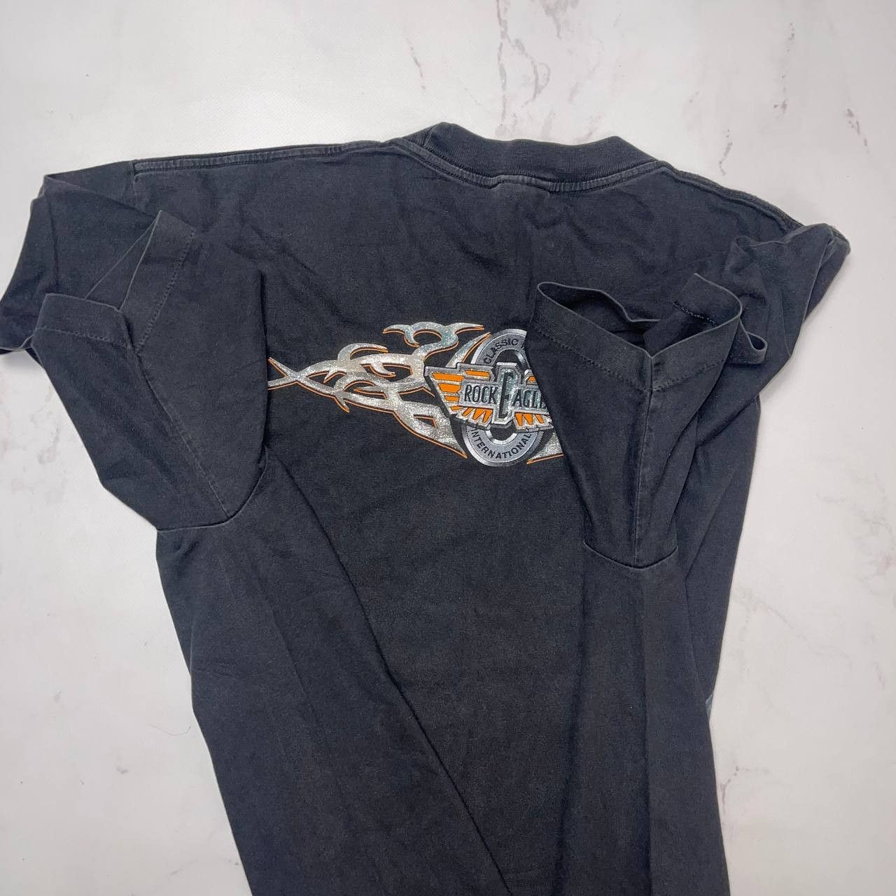 Vintage Rock Eagle 90s vintage t-shirts size XL Black Size US XL / EU 56 / 4 - 9 Thumbnail