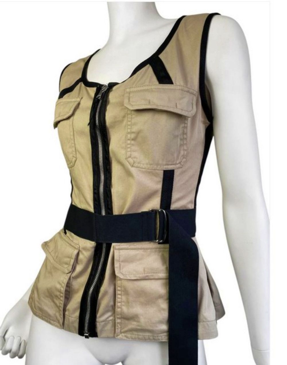 Dolce & Gabbana Dolce Gabbana Cargo Safari Military Bondage Corset Bustier Size M / US 6-8 / IT 42-44 - 1 Thumbnail