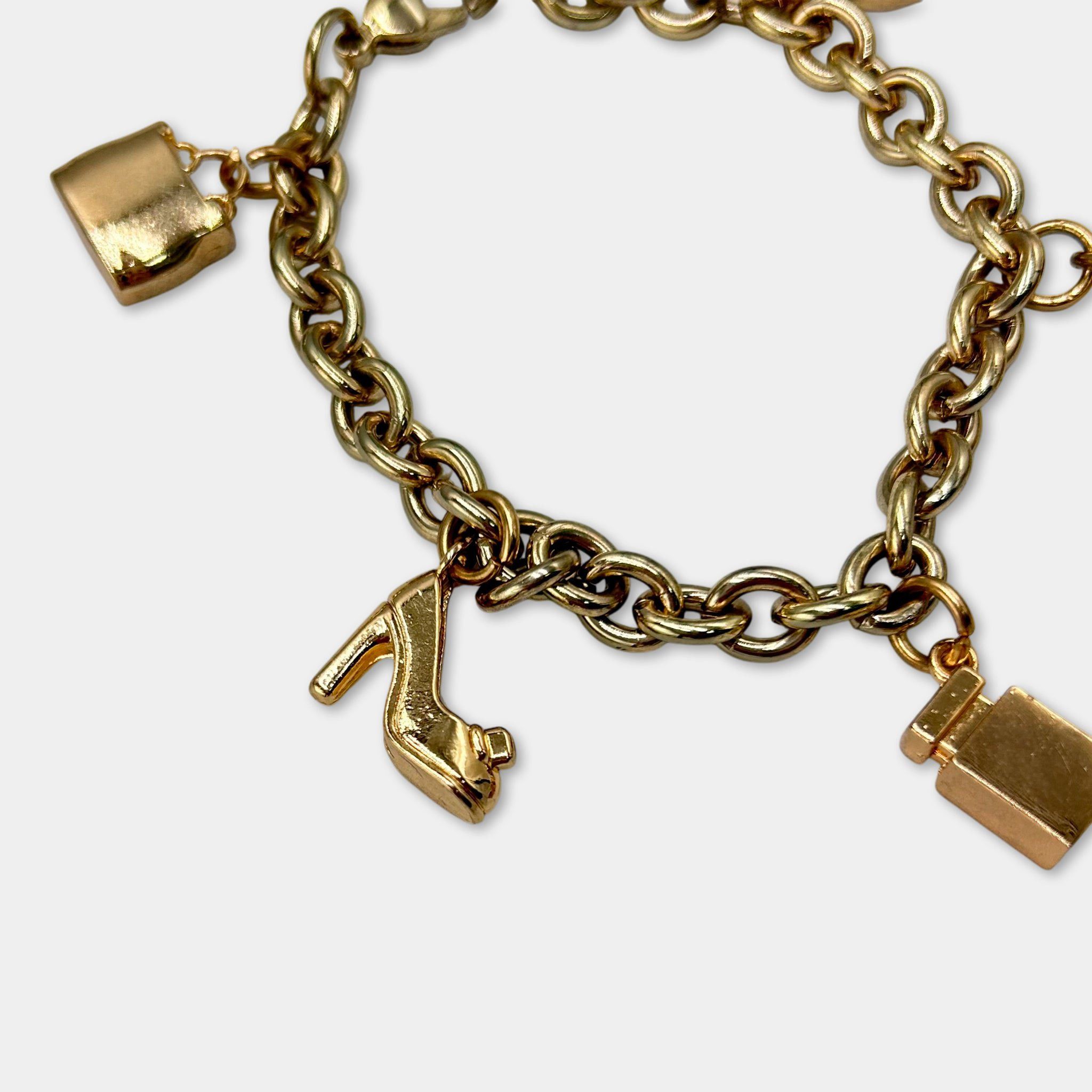 Dolce & Gabbana Dolce & Gabbana Boutique Gold Charm Bracelet Size ONE SIZE - 2 Thumbnail