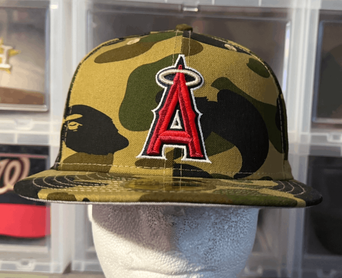 bape NEW ERA 59FIFTY CAP GREEN L （7 1/2） BAPE x MLB New Era 59Fifty Fitted Cap Angels Green 7 1/2