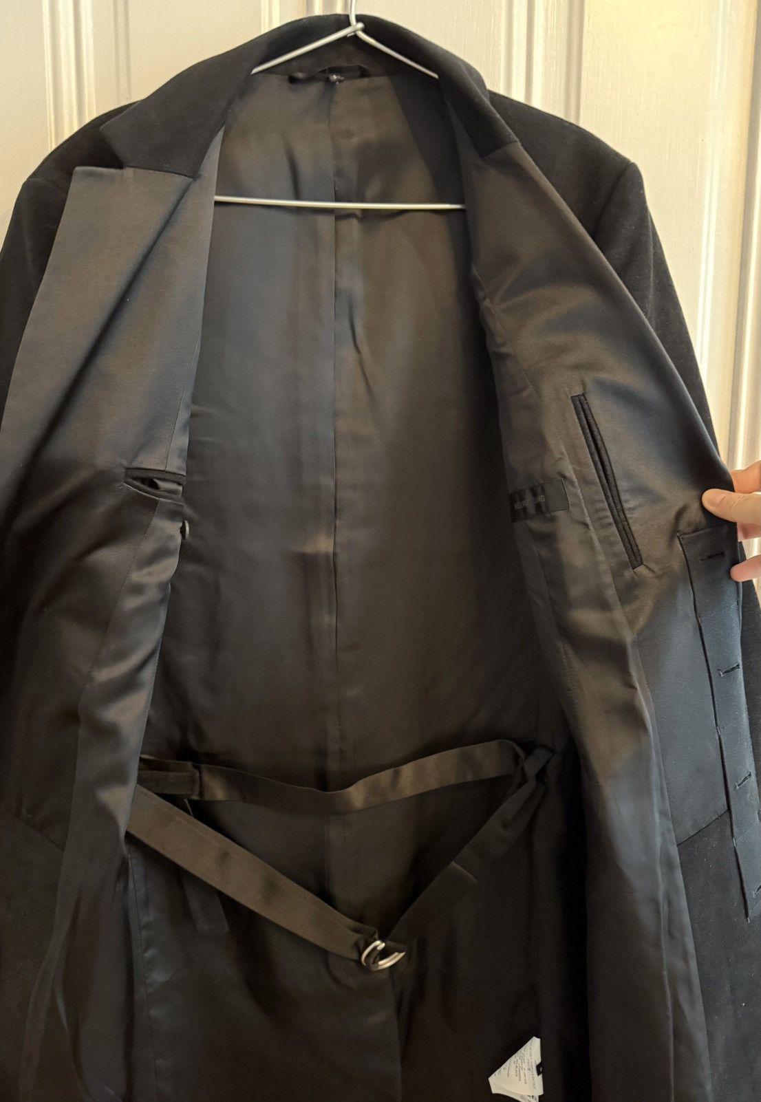 Helmut Lang NWOT Helmut Lang AW19 Black Moleskin Tuxedo Coat - 38 Size US M / EU 48-50 / 2 - 9 Thumbnail