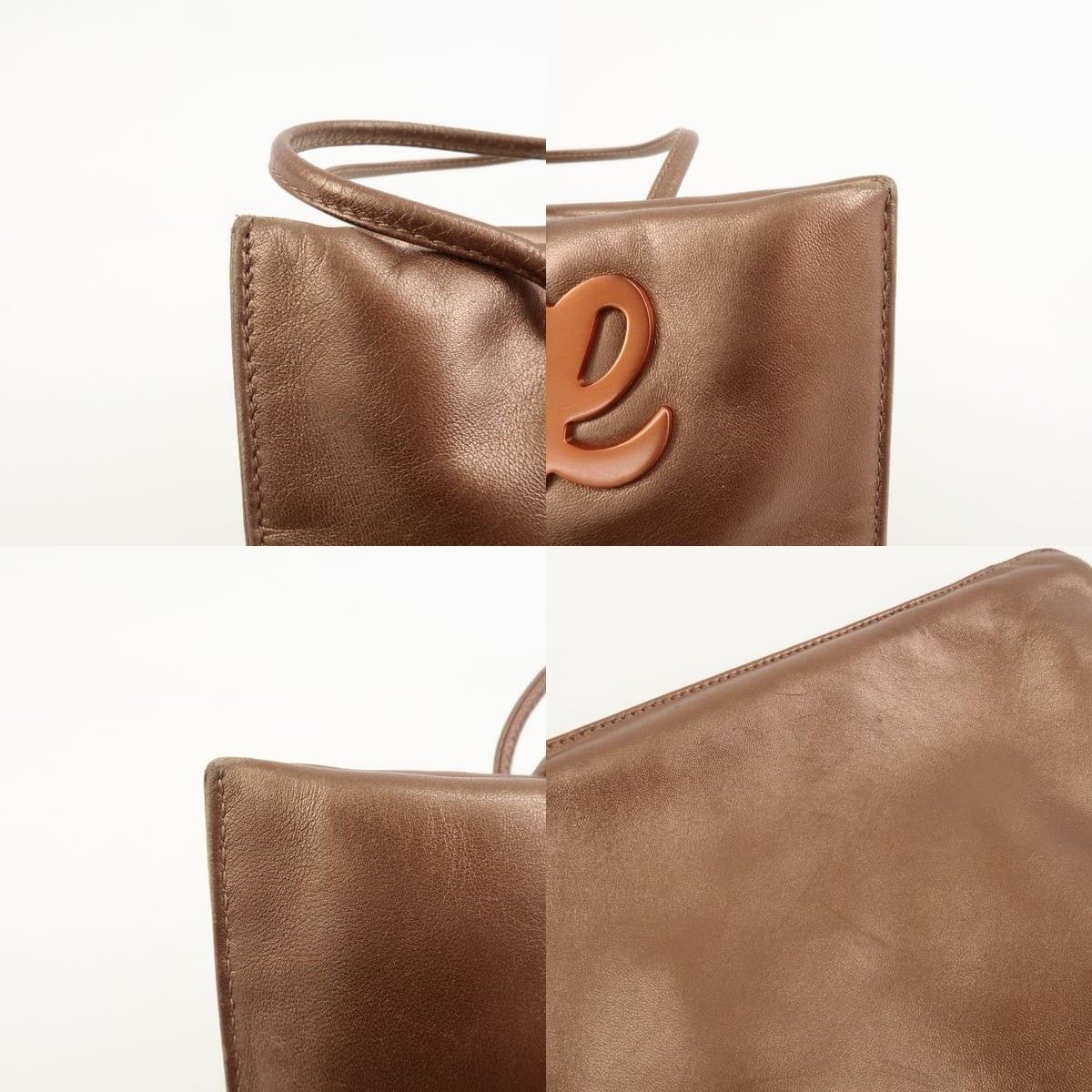 Loewe Loewe Anagram Calfskin Tote Brown Size ONE SIZE - 6 Thumbnail