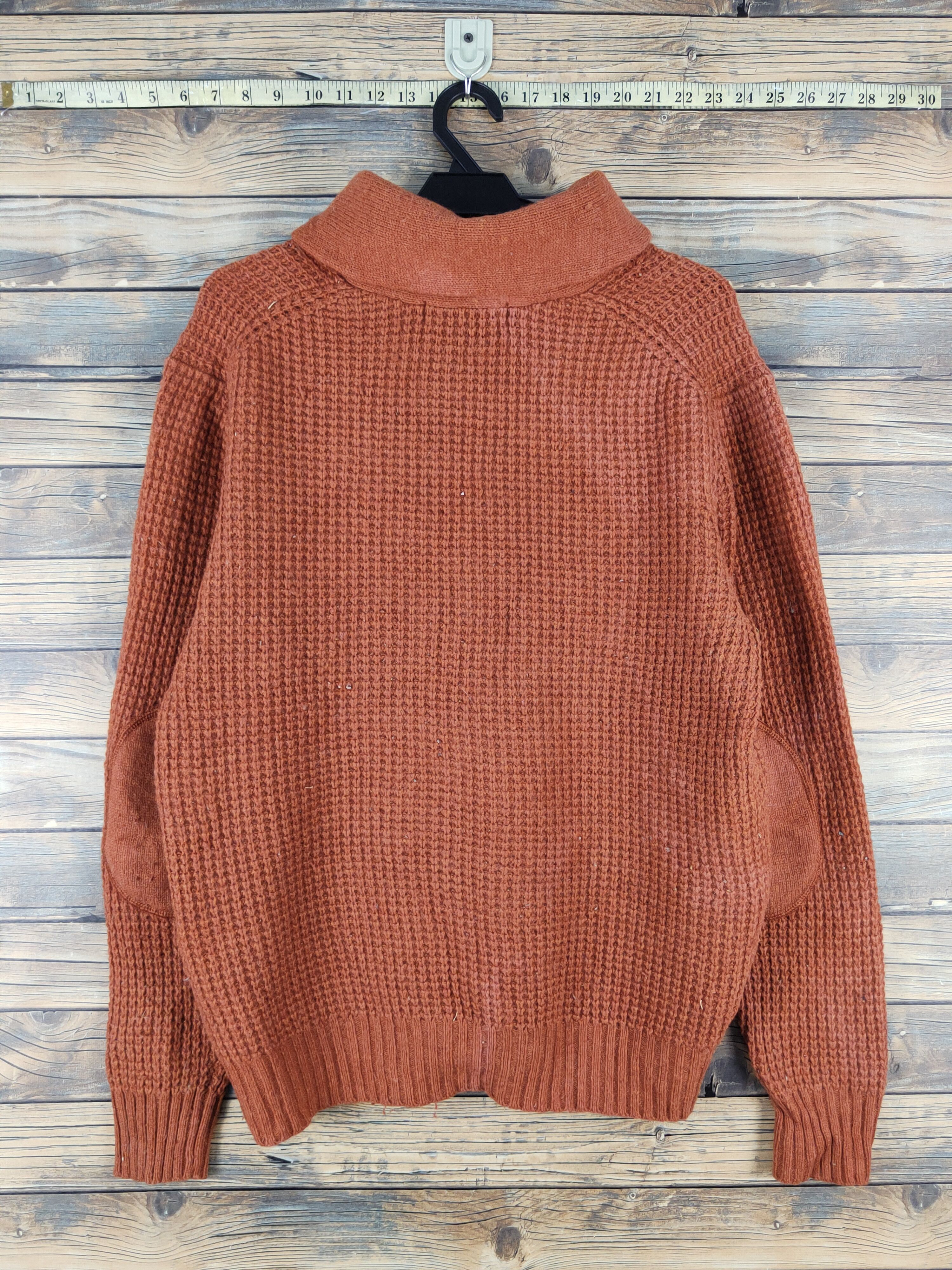Vintage Uniqlo Dark Orange Knitwear Sweatshirts #W1678 Size US XL / EU 56 / 4 - 8 Thumbnail