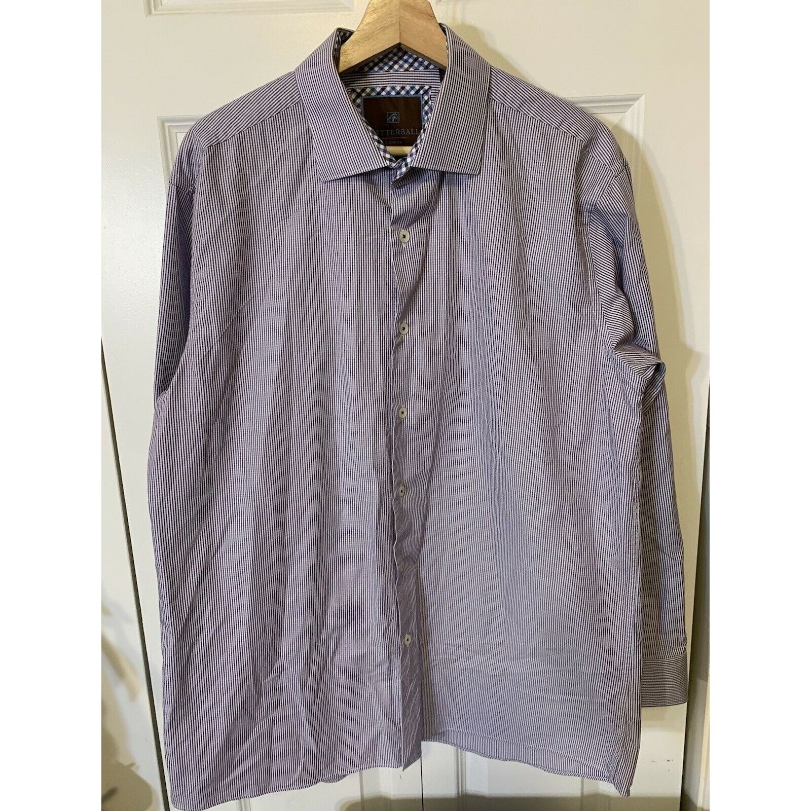Other Tattersall London Long Sleeve Cotton Shirt Men’s Sz XL 17 34 Size US XL / EU 56 / 4 - 5 Thumbnail