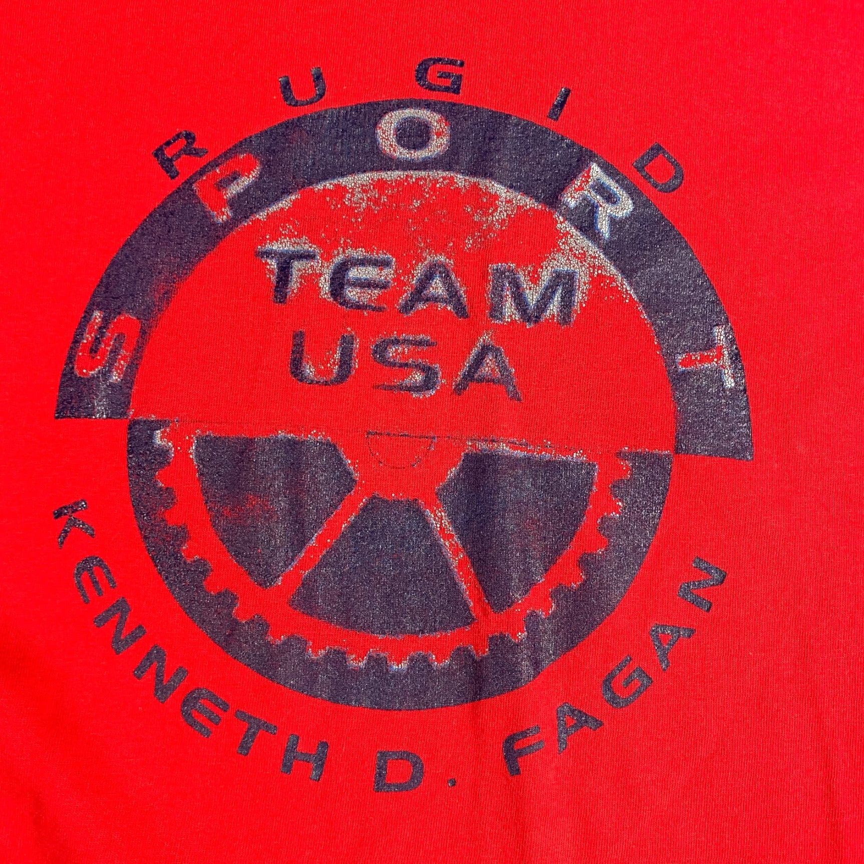 Vintage VINTAGE Rugid Sport T-shirt 2XL Red Men XS? Size US XXL / EU 58 / 5 - 2 Thumbnail