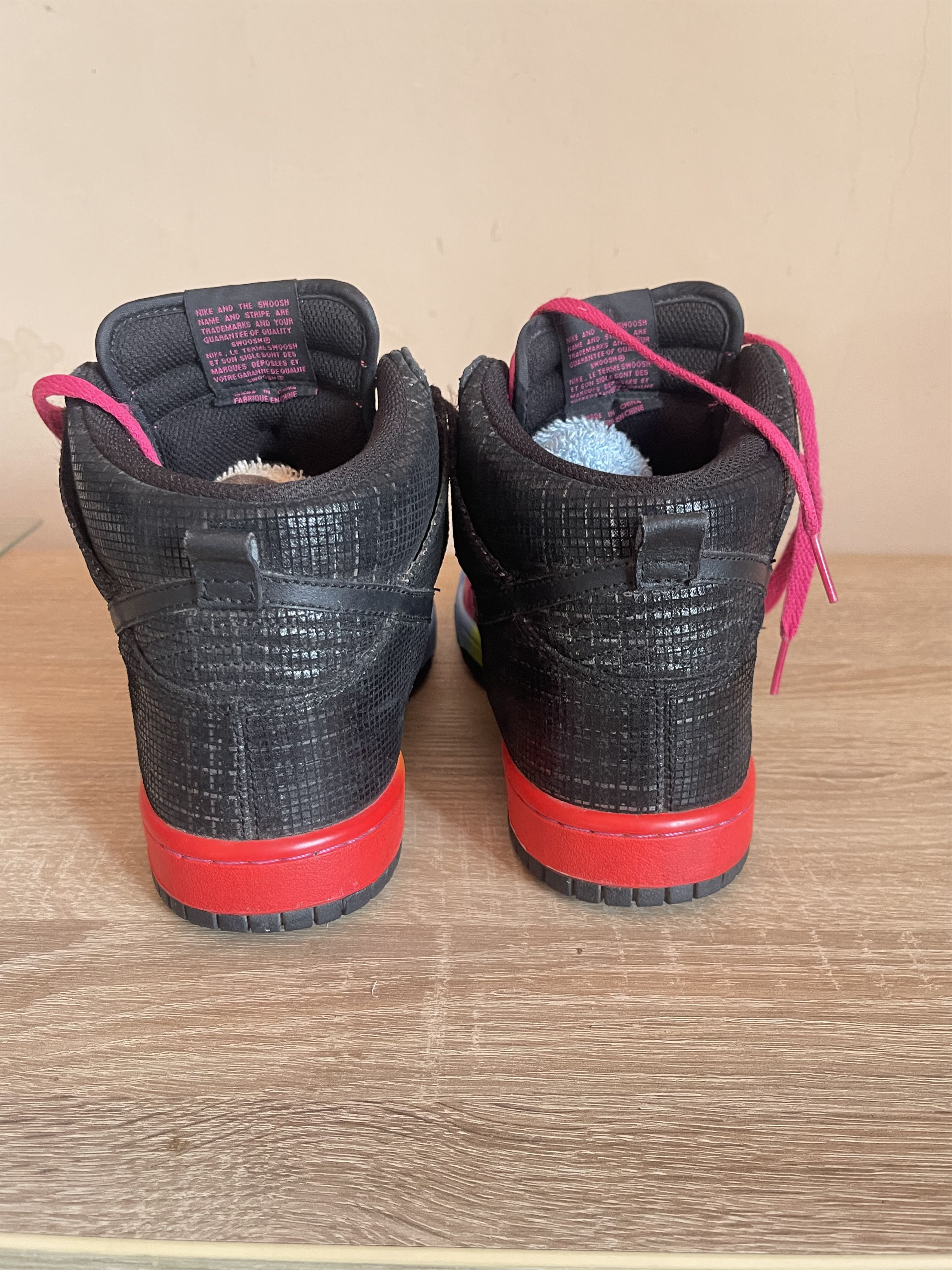 Nike 🌈 Nike hightop dunk pink black multicolored Size US 9.5 / IT 39.5 - 5 Thumbnail