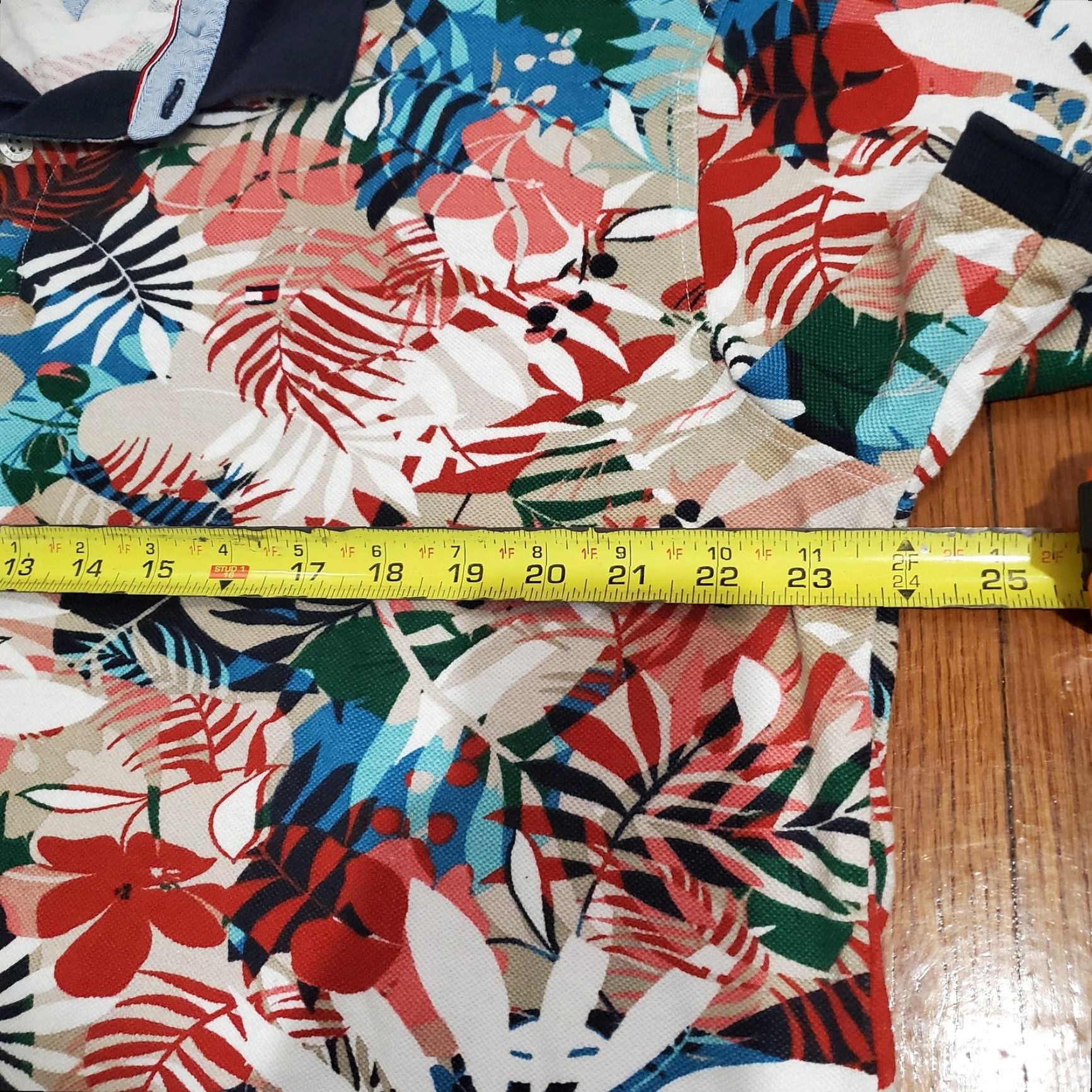 Tommy Hilfiger Tommy Hilfiger Polo Shirt Mens 2XL Custom Fit Tropical Floral Print Summer Multicolor Size US XXL / EU 58 / 5 - 4 Thumbnail