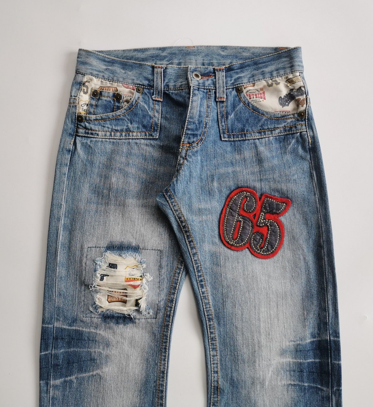 Japanese Brand Copper Smith Patches Denim Jeans Size US 30 / EU 46 - 4 Thumbnail