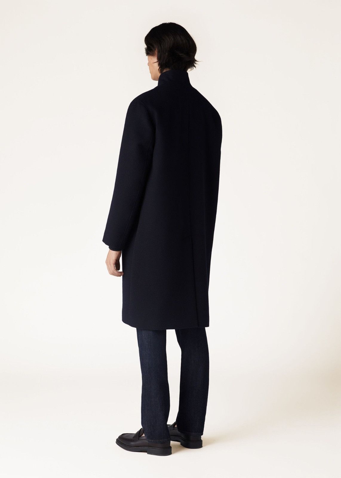 Loro Piana o1srvl11e0125 Daito Coat in Navy Blue Size US L / EU 52-54 / 3 - 5 Thumbnail
