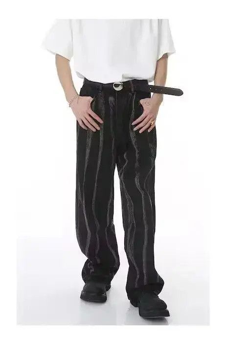 Jean Black Tie dyed jeans Size US 33 - 1 Thumbnail