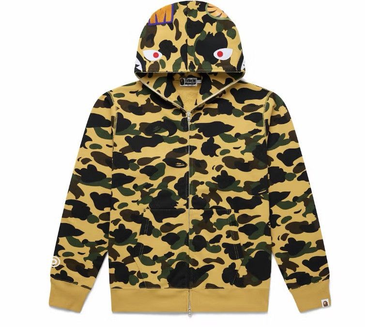 Bape Bape 1st yellow camo zip up hoodie Size US XL / EU 56 / 4 - 1 Thumbnail