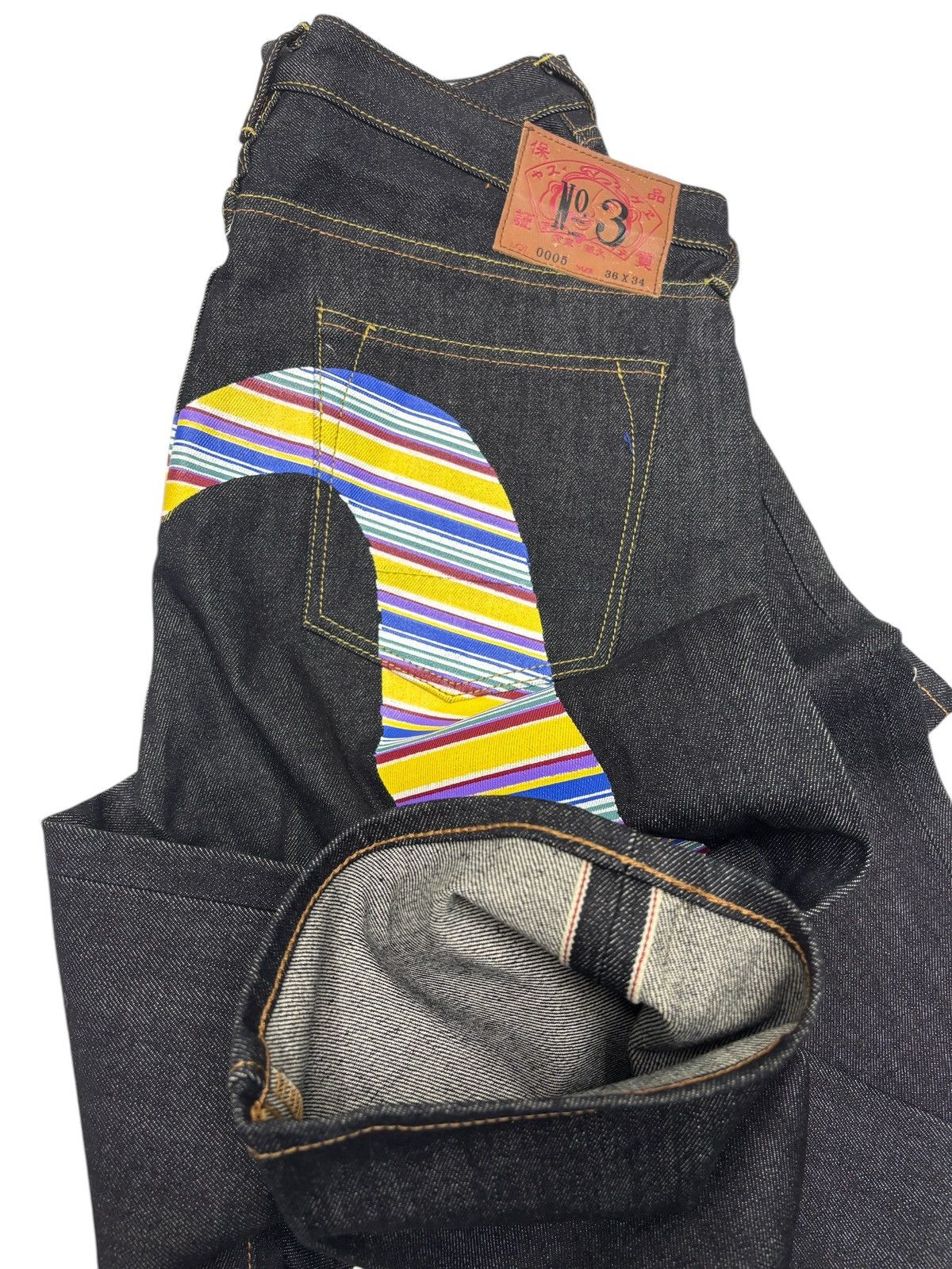 Japanese Brand Vintage Evisu Selvedge Japanese Brand Regular Fit Denim Jean Size US 36 / EU 52 - 9 Thumbnail