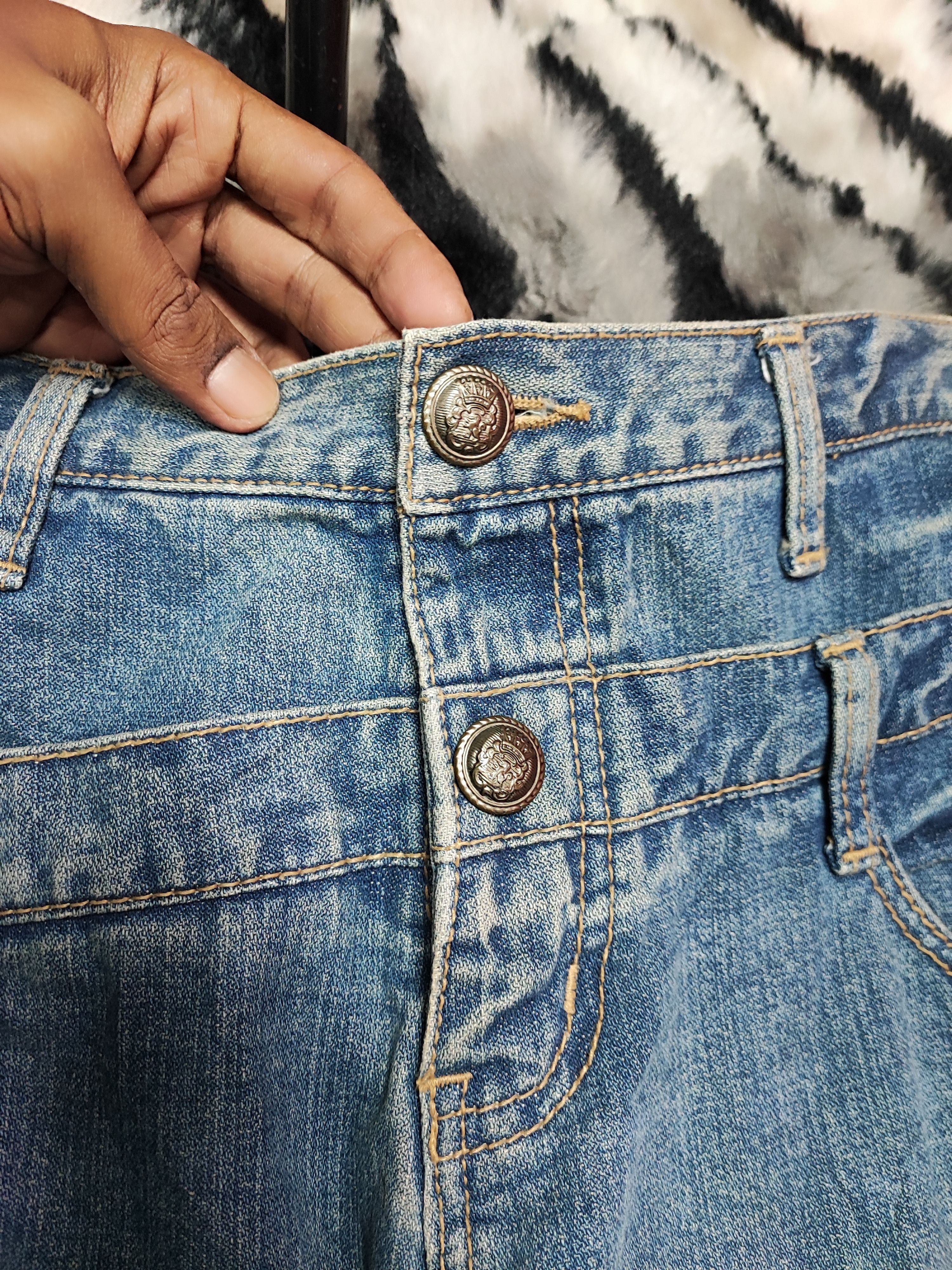Number (N)ine Daily Topics Double Waist Thrashed Distressed ERD Grunge Size US 32 / EU 48 - 8 Thumbnail