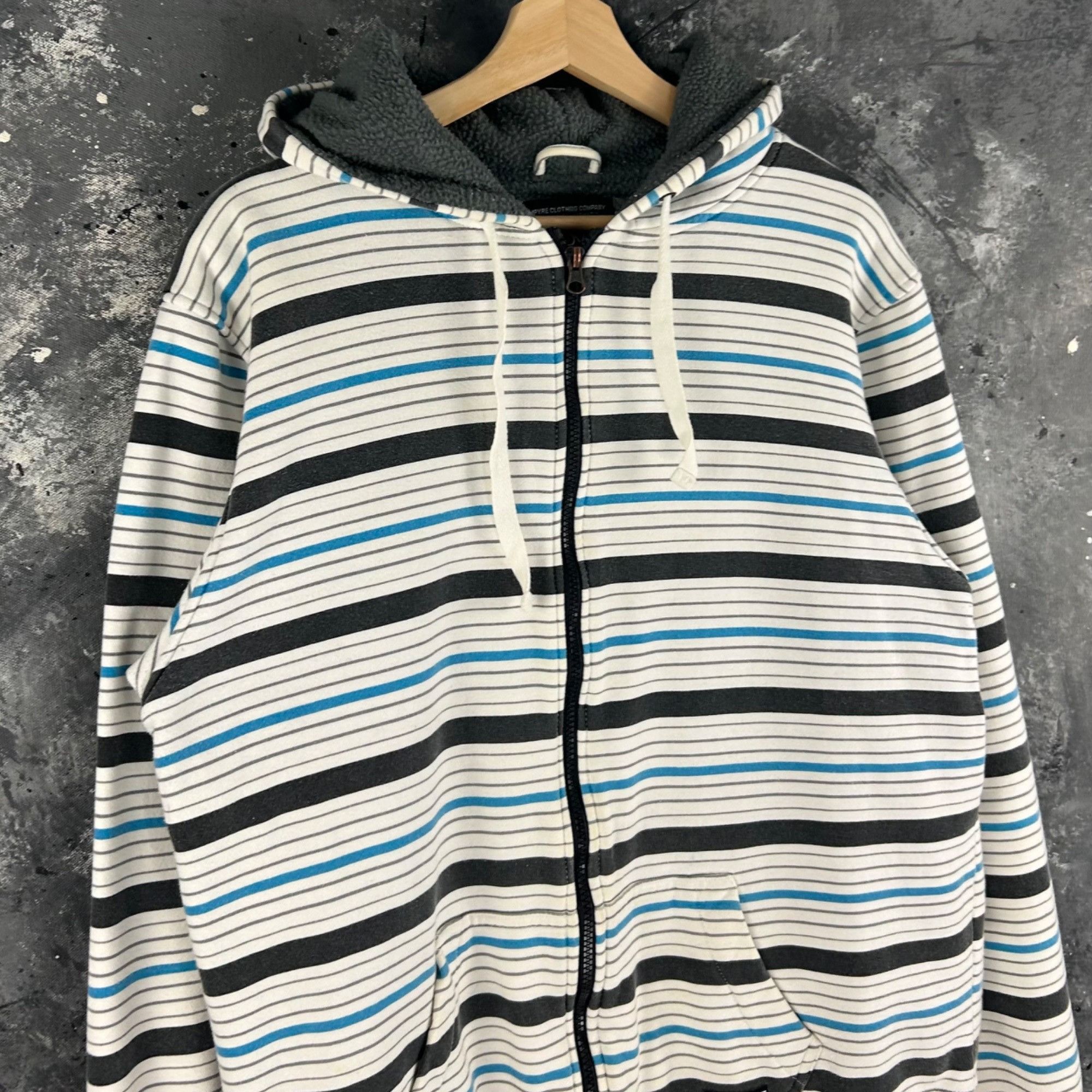 Empyre × Vintage Vintage Empyre stripe fleece hoodie Size US L / EU 52-54 / 3 - 2 Thumbnail