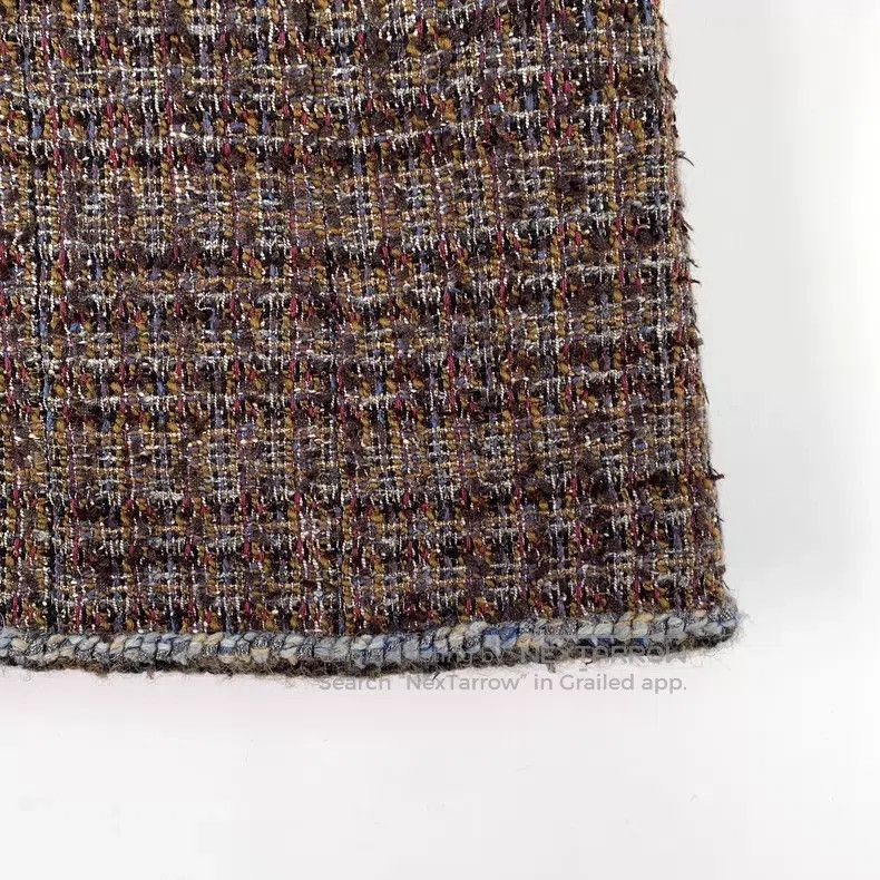 Chanel Chanel Deep Forest Series Dark Brown Plaid Woven Tweed Cas Size 25" / US 0 / IT 36 - 4 Thumbnail