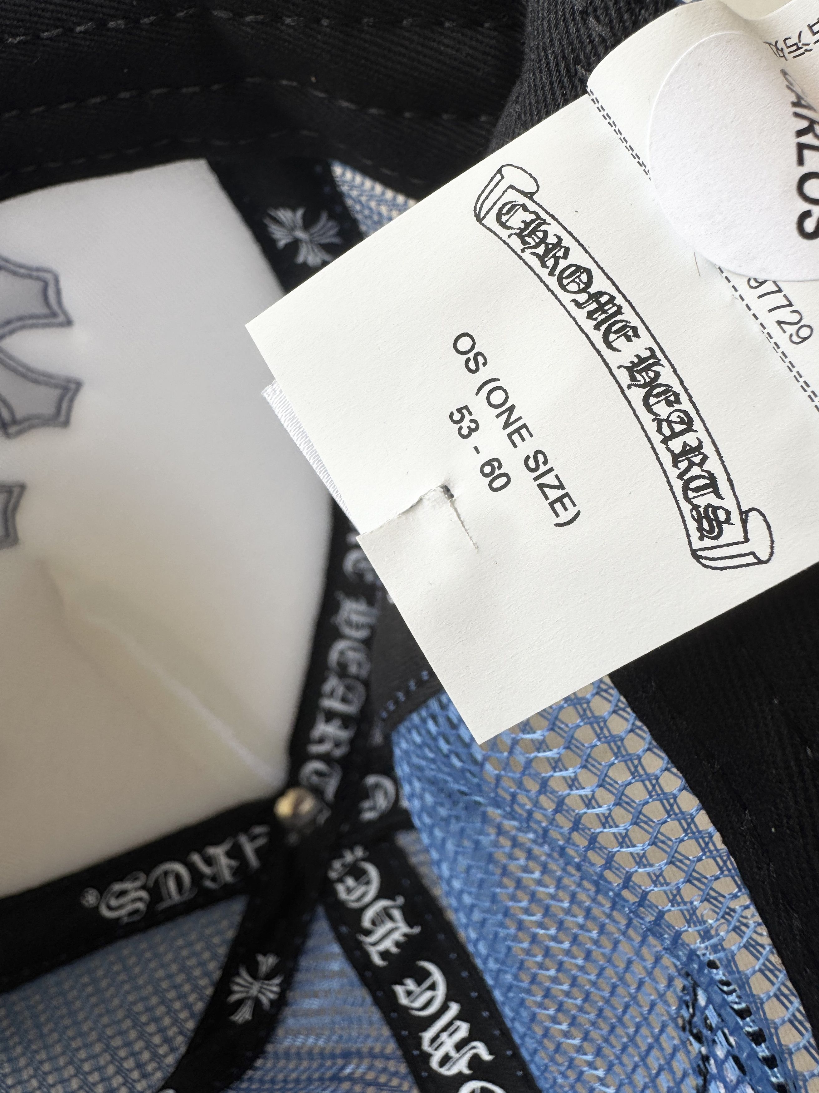 Chrome Hearts Blue Cemetery Trucker Hat Size ONE SIZE - 9 Thumbnail