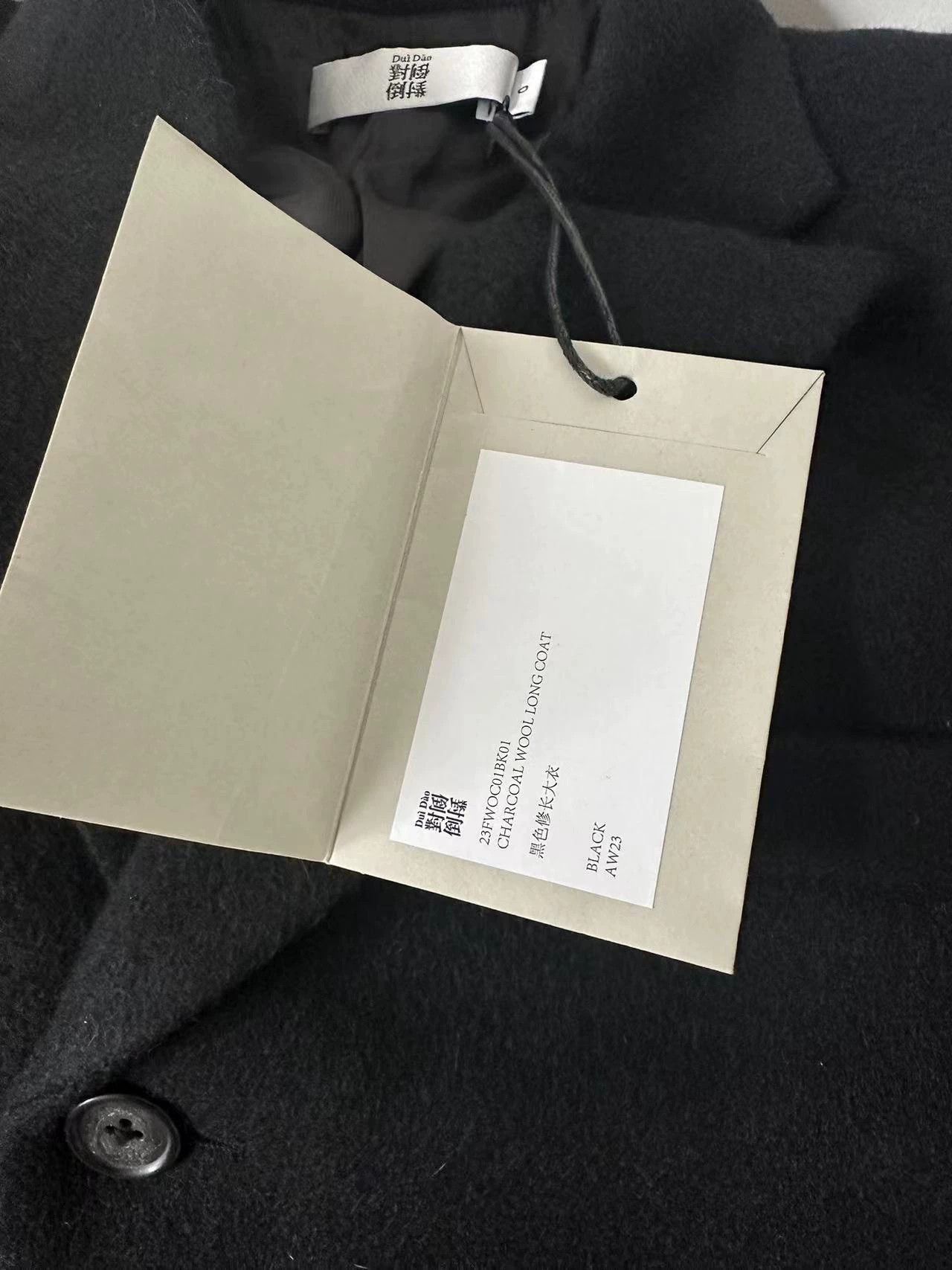 Other Duidao Reversed Black Wool Coat New Oversized 180+ Size XS / US 0-2 / IT 36-38 - 5 Thumbnail
