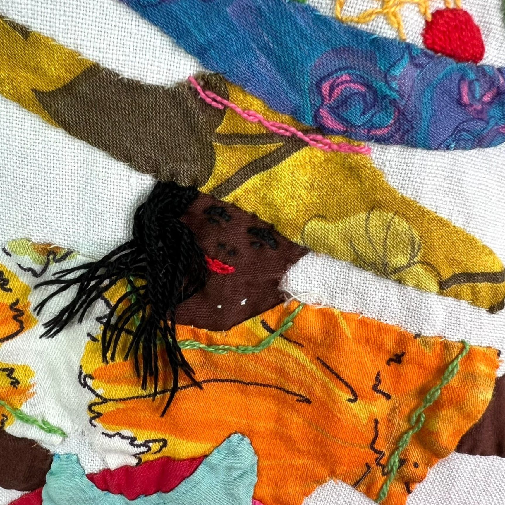 Vintage VINTAGE Handmade Barbados White Linen Embroidered Short Sleeve Button-Up Shirt Size L Relaxed Fit Island Life Womens Size 36" / US 14 / IT 50 - 4 Thumbnail
