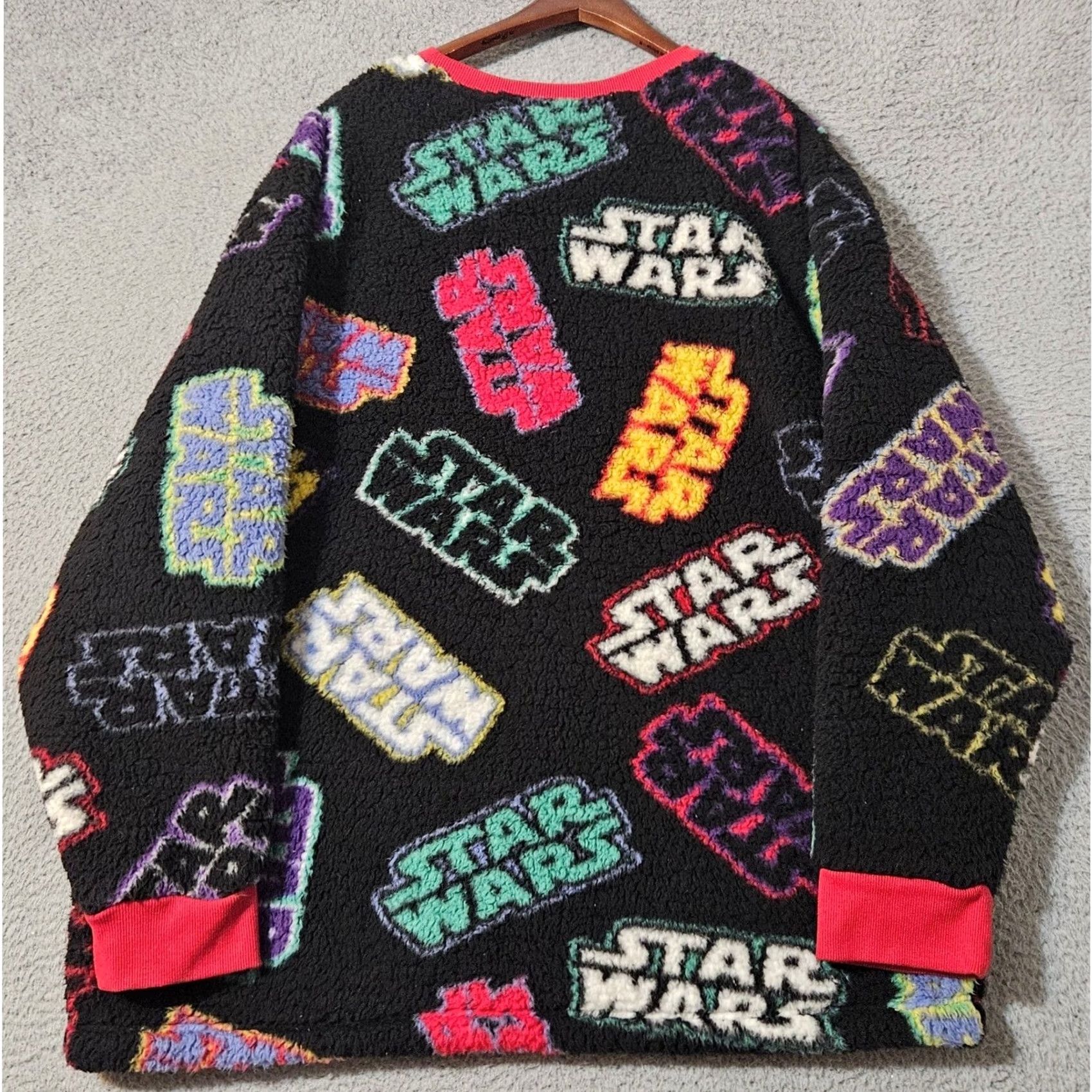 Star Wars Star Wars Disney Sherpa Pullover Sweatshirt Cosplay Size XXL Red Trim Unisex Size US XXL / EU 58 / 5 - 2 Thumbnail