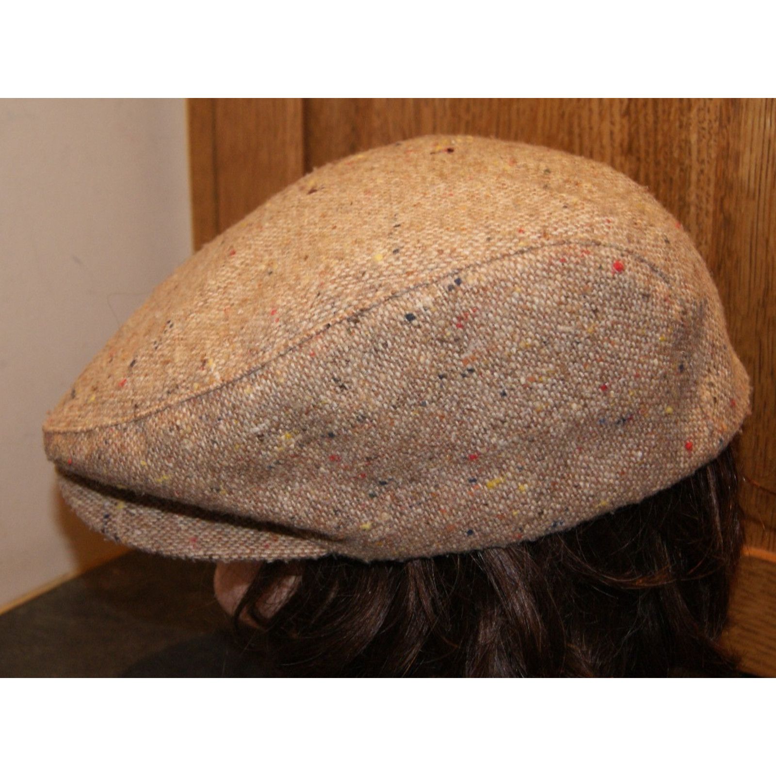 Stetson VTG Stetson Newsboy Hat Cap 75% Wool XL USA Union Tweed Size ONE SIZE - 4 Thumbnail