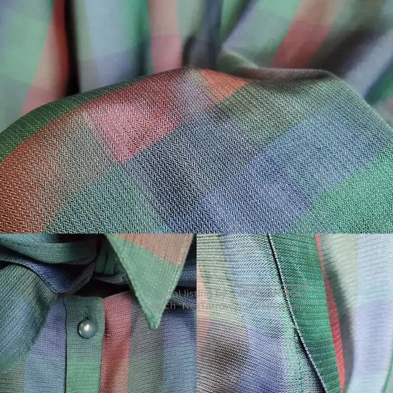 Dior Dior Green Silk Checkered Long Sleeve Shirt . Size M / US 6-8 / IT 42-44 - 8 Thumbnail