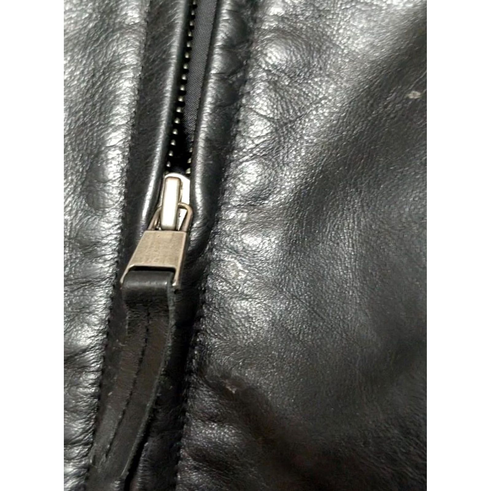 Banana Republic VINTAGE BANANA REPUBLIC black leather BOMBER jacket M goatskin cowhide 1990s Y2K Mens Size US M / EU 48-50 / 2 - 7 Thumbnail