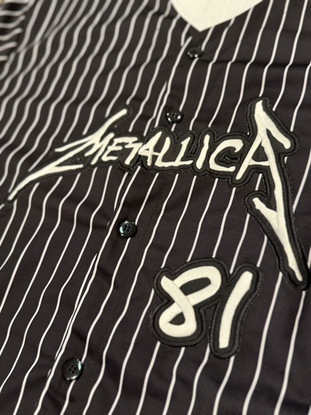 Metallica Metallica Pin Stripe Jersey size 3XL Size US XXL / EU 58 / 5 - 2 Thumbnail