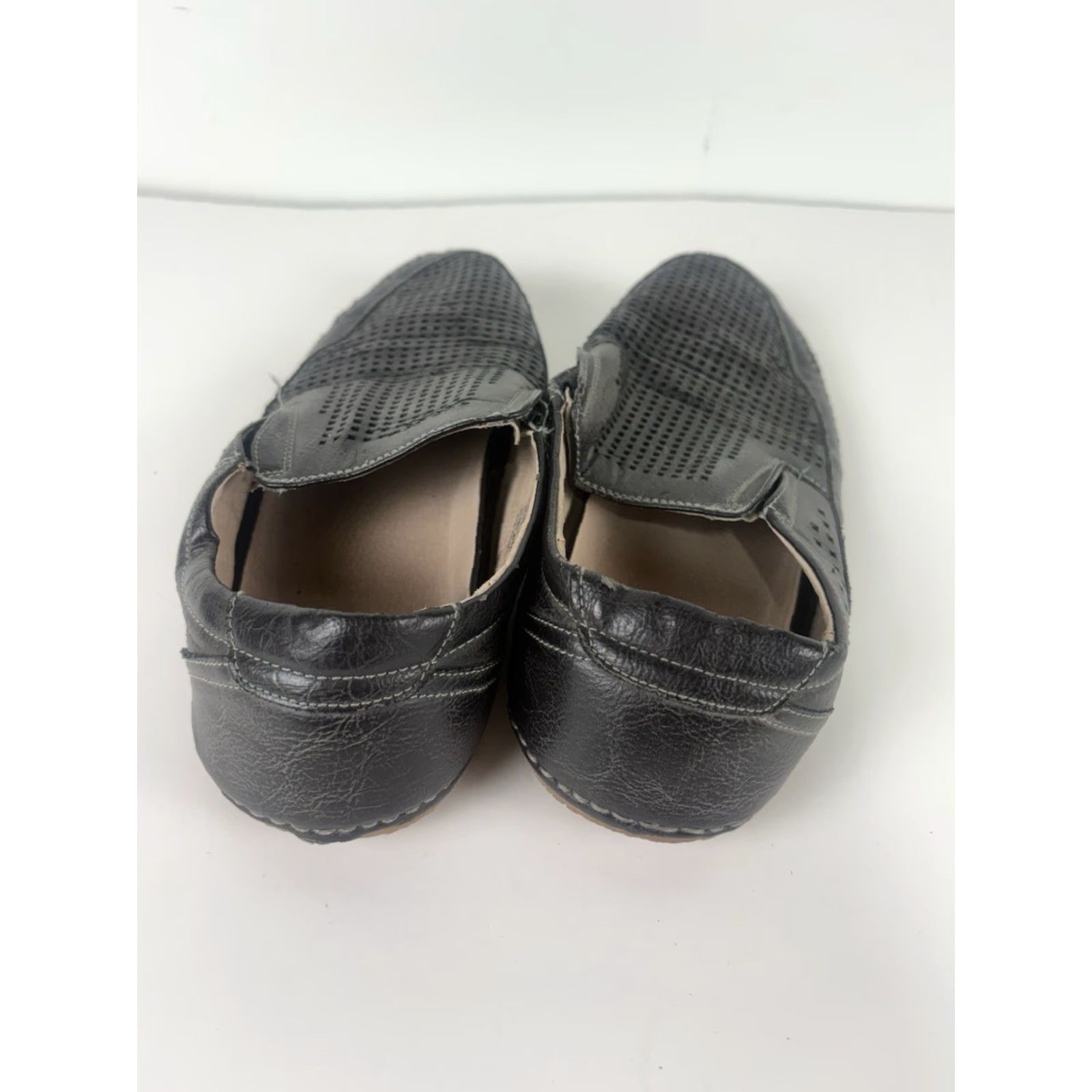 Stacy Adams Stacy Adams Black Leather Aerated Slip On Loafers Men’s Size 9M Size US 9 / EU 42 - 3 Thumbnail