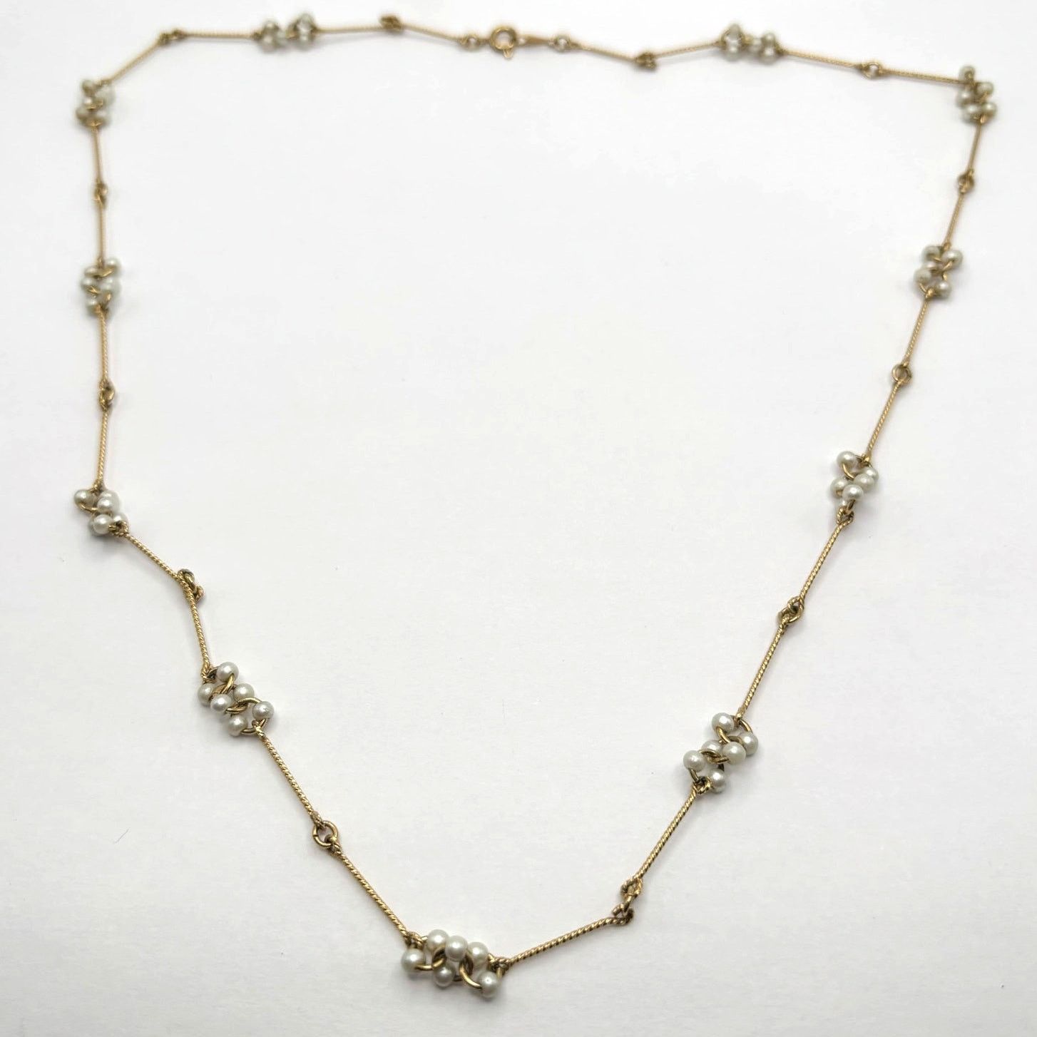Other Vintage Gold Pearl Necklace Size ONE SIZE - 3 Thumbnail