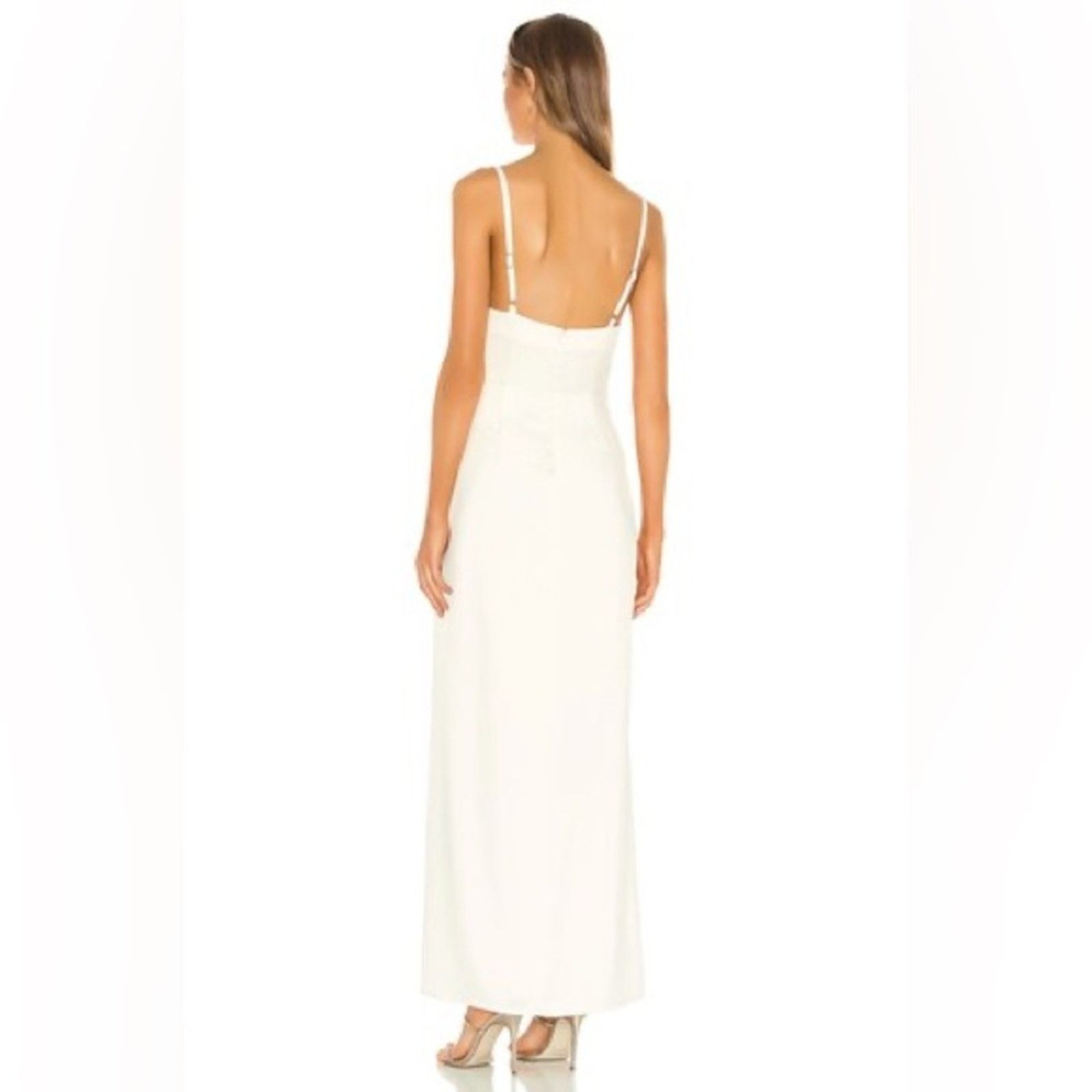 Camila Coelho Camila Coelho Reyna Maxi Dress in Pearl White S Size S / US 4 / IT 40 - 3 Thumbnail