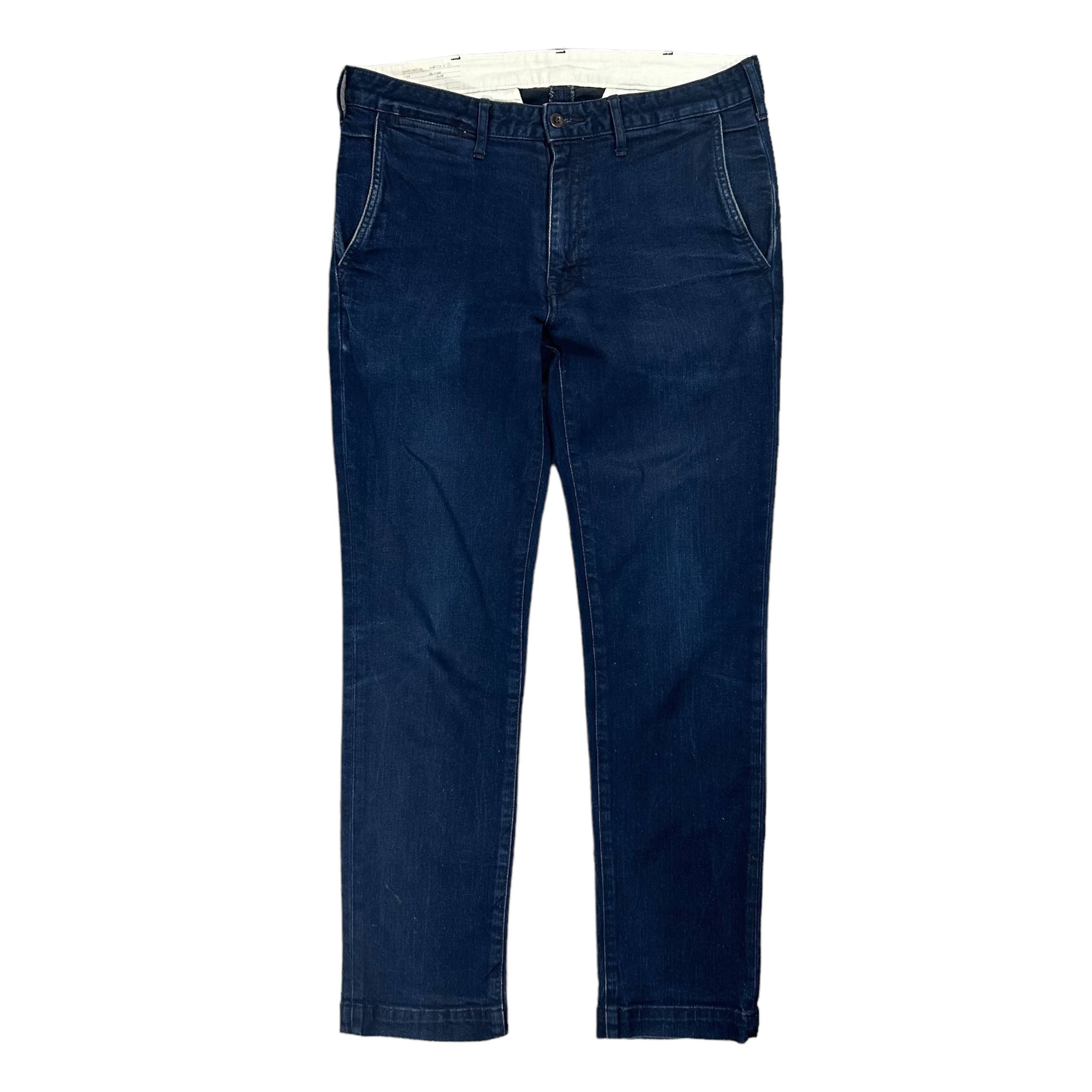 Japan Blue Japan Blue Indigo New Slim Trousers Straight Pants Denim 33 Size US 33 - 1 Thumbnail