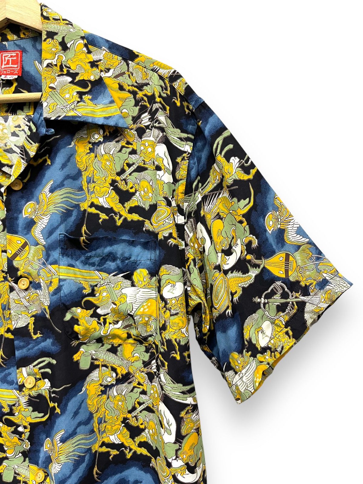 Pherrow's Vtg PHERROWS Art Demonic Full Print Tattoo Wear Rayon Shirt Size US M / EU 48-50 / 2 - 2 Thumbnail