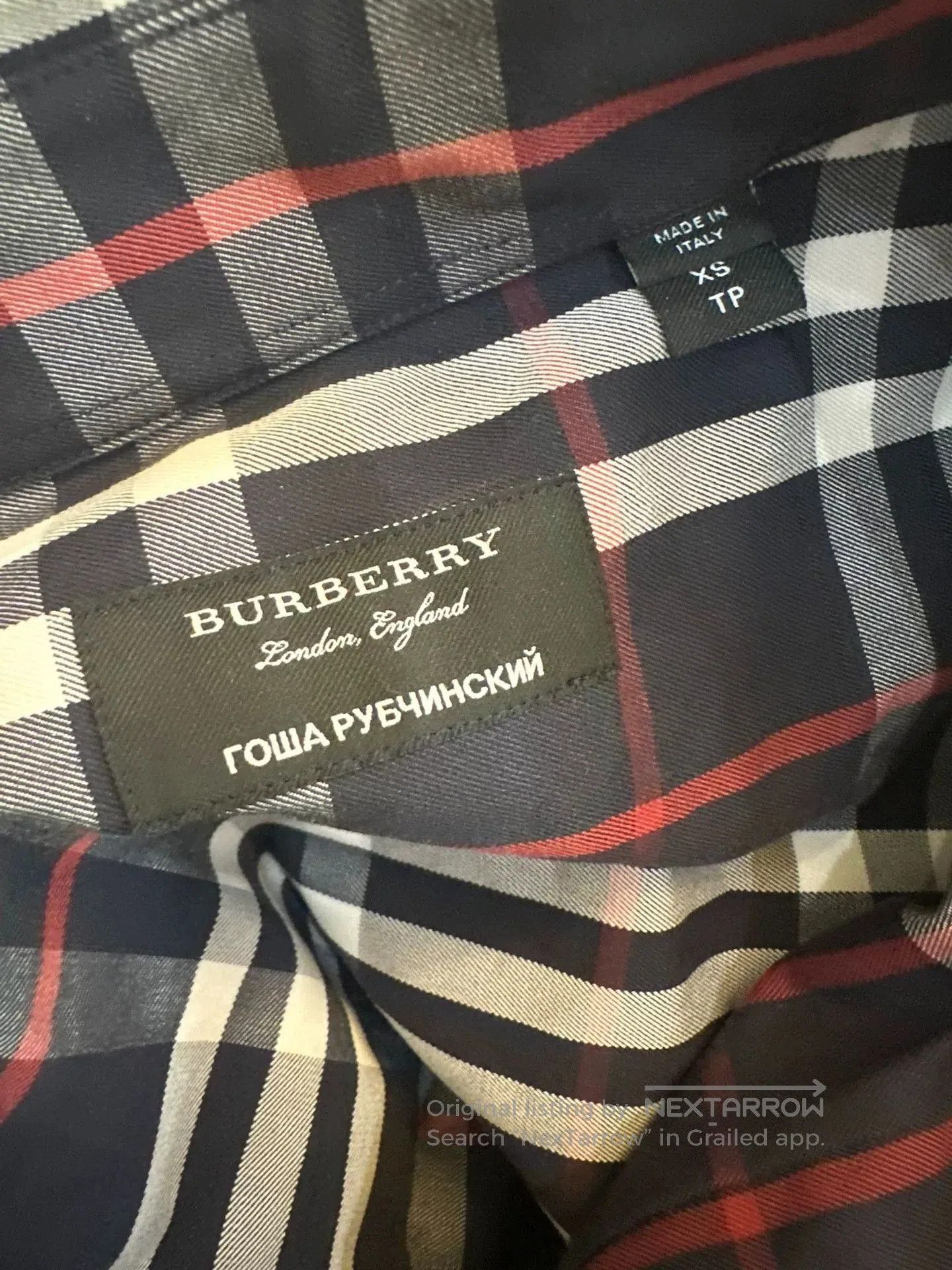 Gosha Rubchinskiy GOSHA × BURBERRY SS18 Short Sleeve Shirt. Size US XS / EU 42 / 0 - 4 Thumbnail