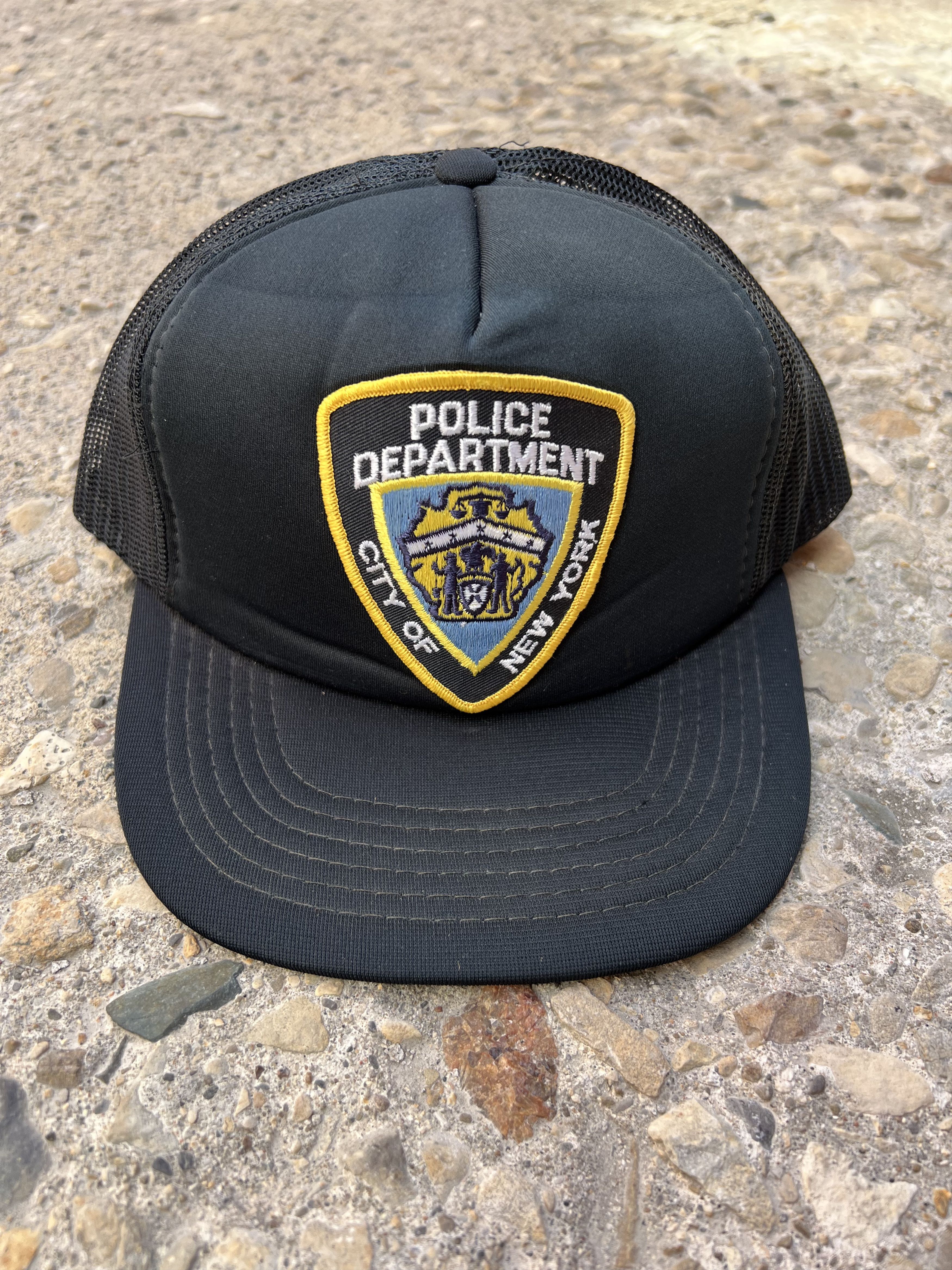 Vintage VTG 1980's New York City Police Department Trucker Hat Size ONE SIZE - 2 Thumbnail
