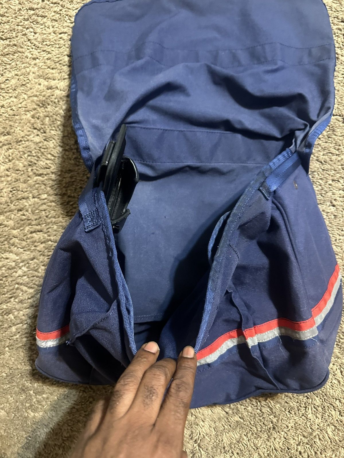 Anti Social Social Club Vintage USPS Mailman “triple navy” carrier bag 00s Size ONE SIZE - 4 Thumbnail