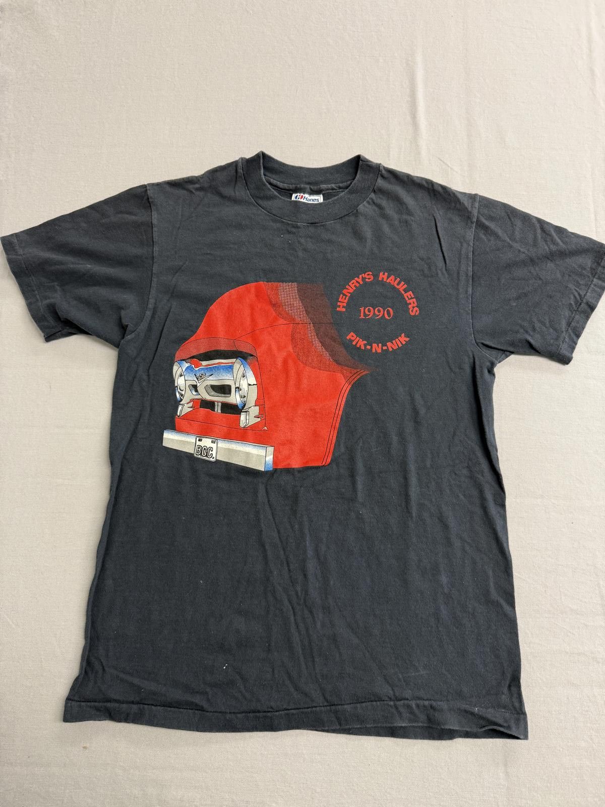 Hanes Vintage 57 Chevy Truck Tshirt Henry's Haulers Pik-N-Nik 1990 Size US M / EU 48-50 / 2 - 1 Thumbnail