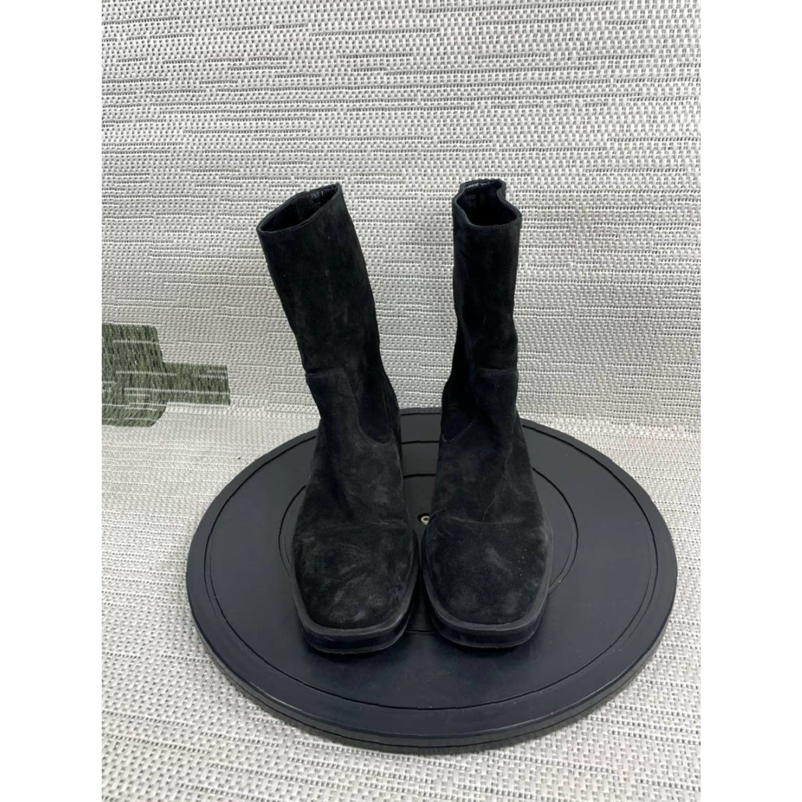 Stuart Weitzman Stuart Weitzman Boots Womens Size 10 B Boulevard Black Suede Mid Calf Bootie Size US 10 / IT 40 - 4 Thumbnail
