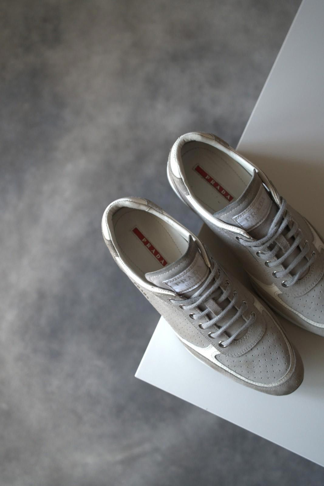 Prada 2005 Prada Suede Low Top Sneakers Women Size 8.5 Size US 8.5 / IT 38.5 - 8 Thumbnail