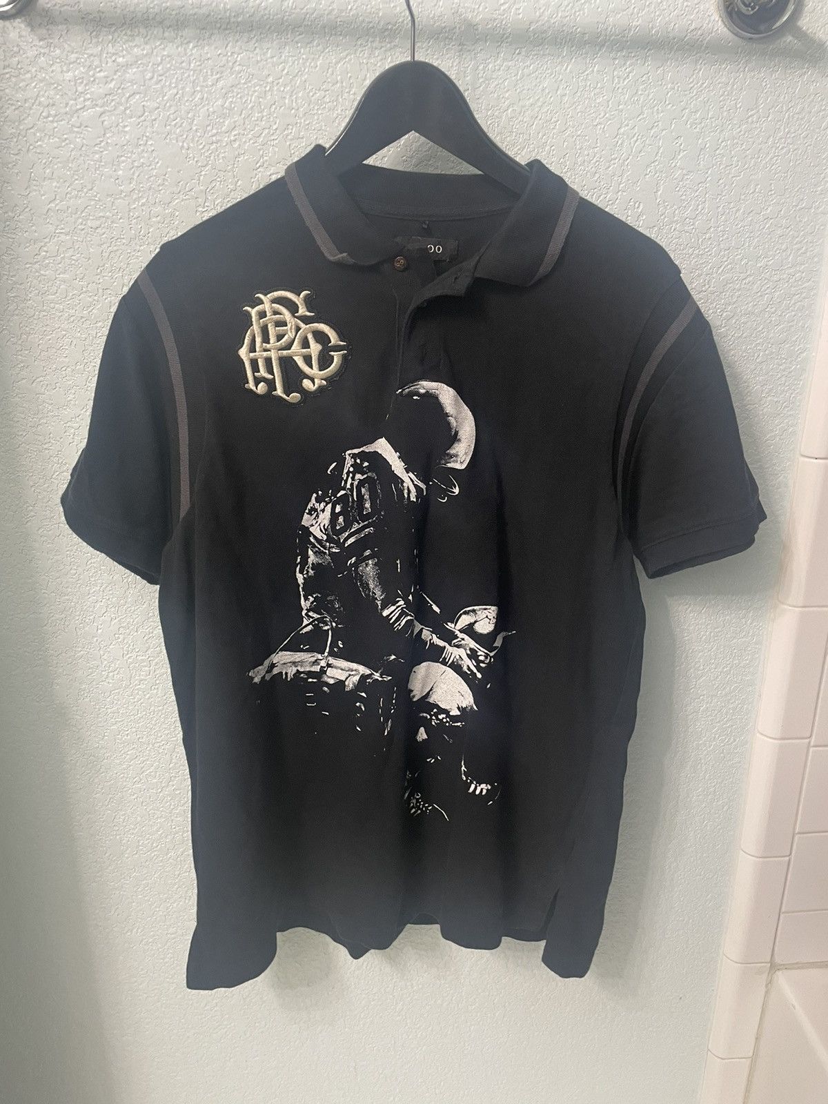 AKOO Vintage Y2K Akoo Polo Shirt Mens Size XL Black Short Sleeve Size US XL / EU 56 / 4 - 1 Thumbnail